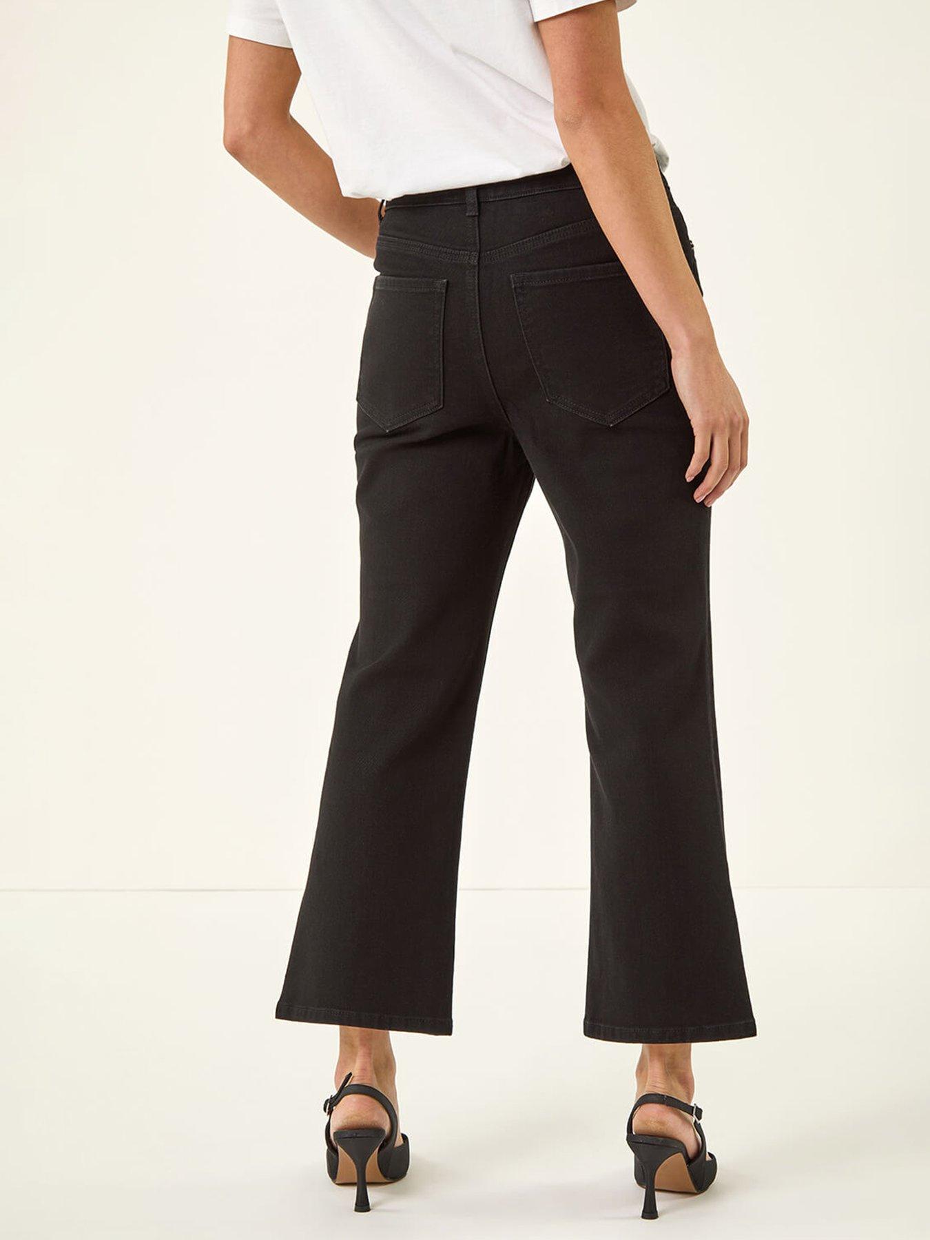 Image 2 of 5 of Roman Petite Boocut Cropped Jeans