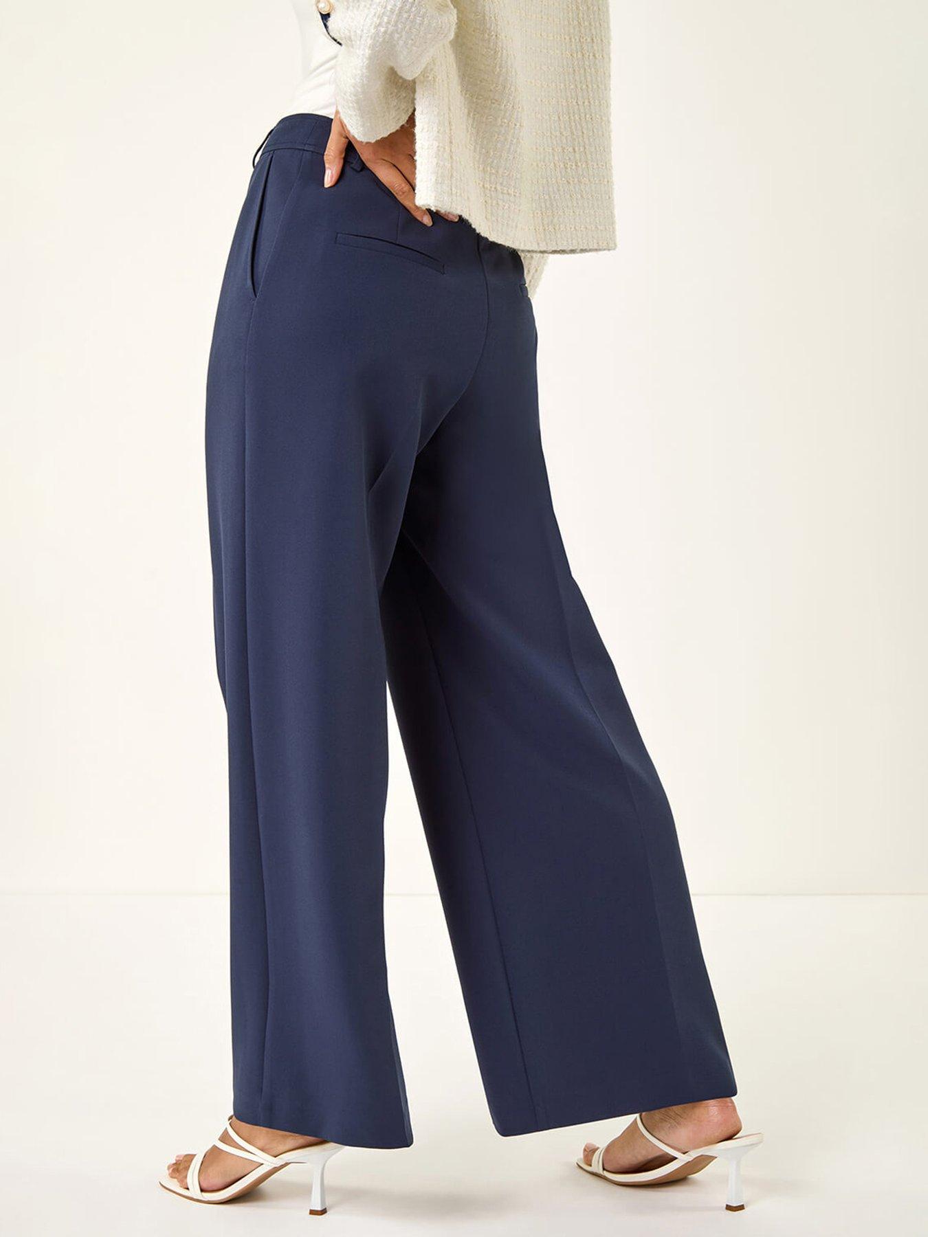 Image 2 of 5 of Roman Pleat Front Wide Leg Trouser