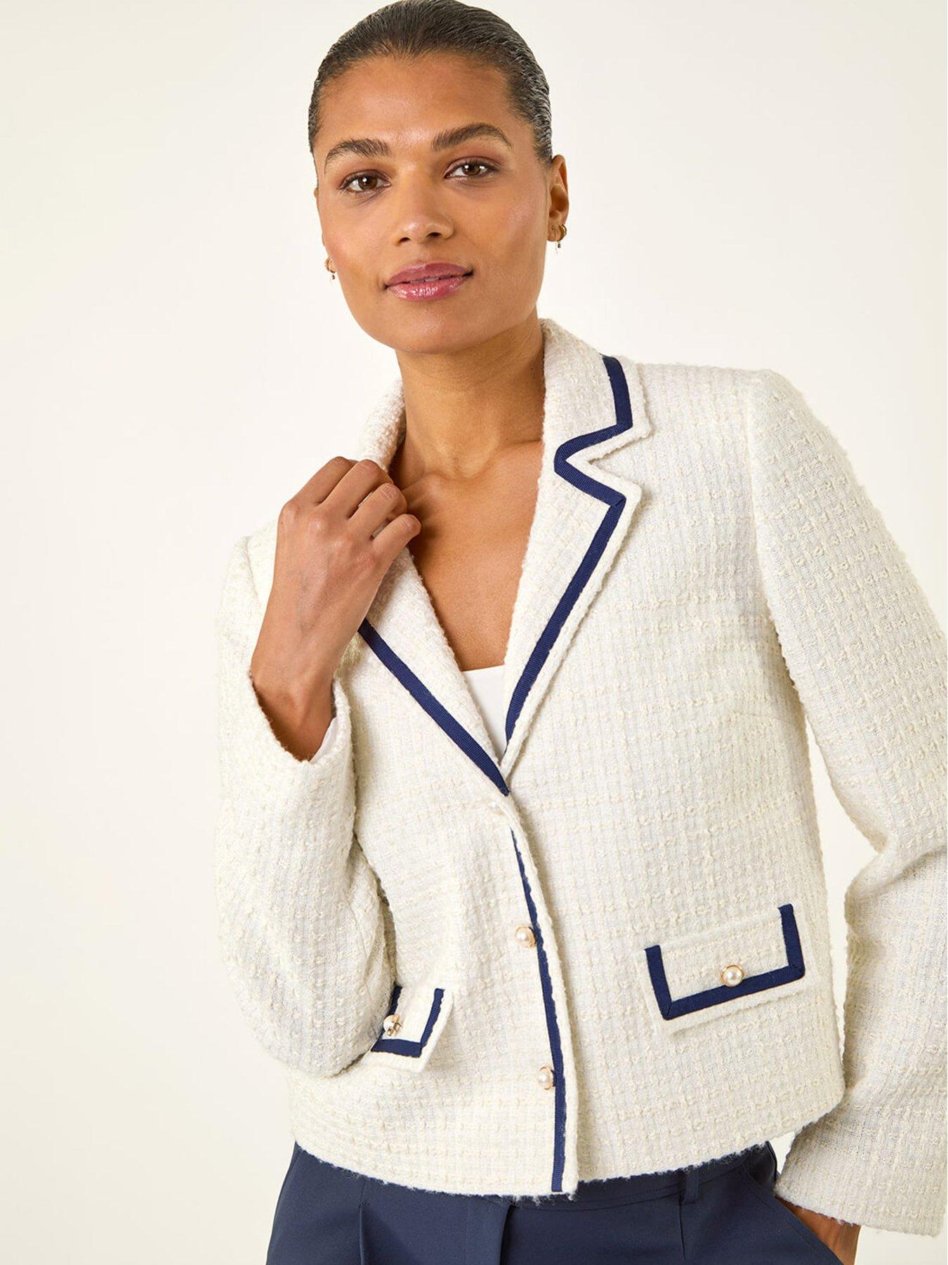 Image 1 of 5 of Roman Boucle Contrast Tape Jacket