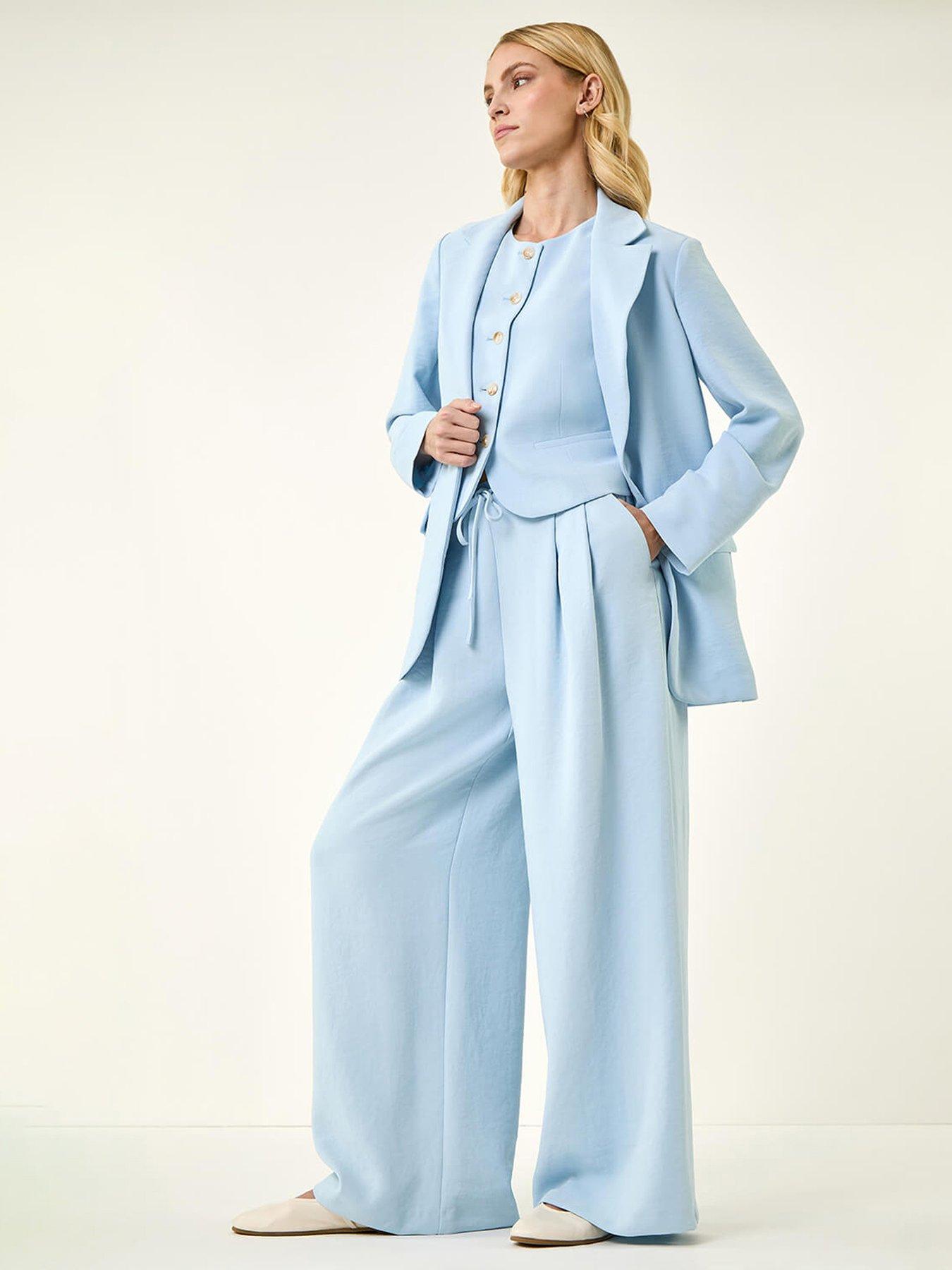 Image 1 of 5 of Roman Fluid Tie Front Smart Trouser