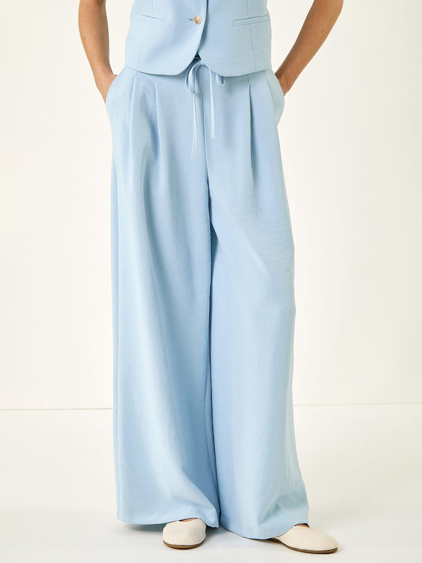 Image 4 of 5 of Roman Fluid Tie Front Smart Trouser