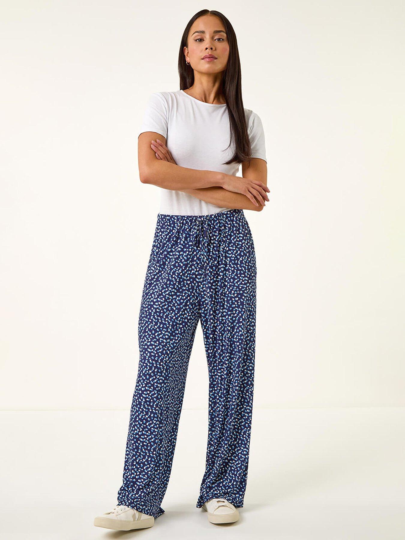 Image 3 of 5 of Roman Petite Spot Wide Leg Trouser