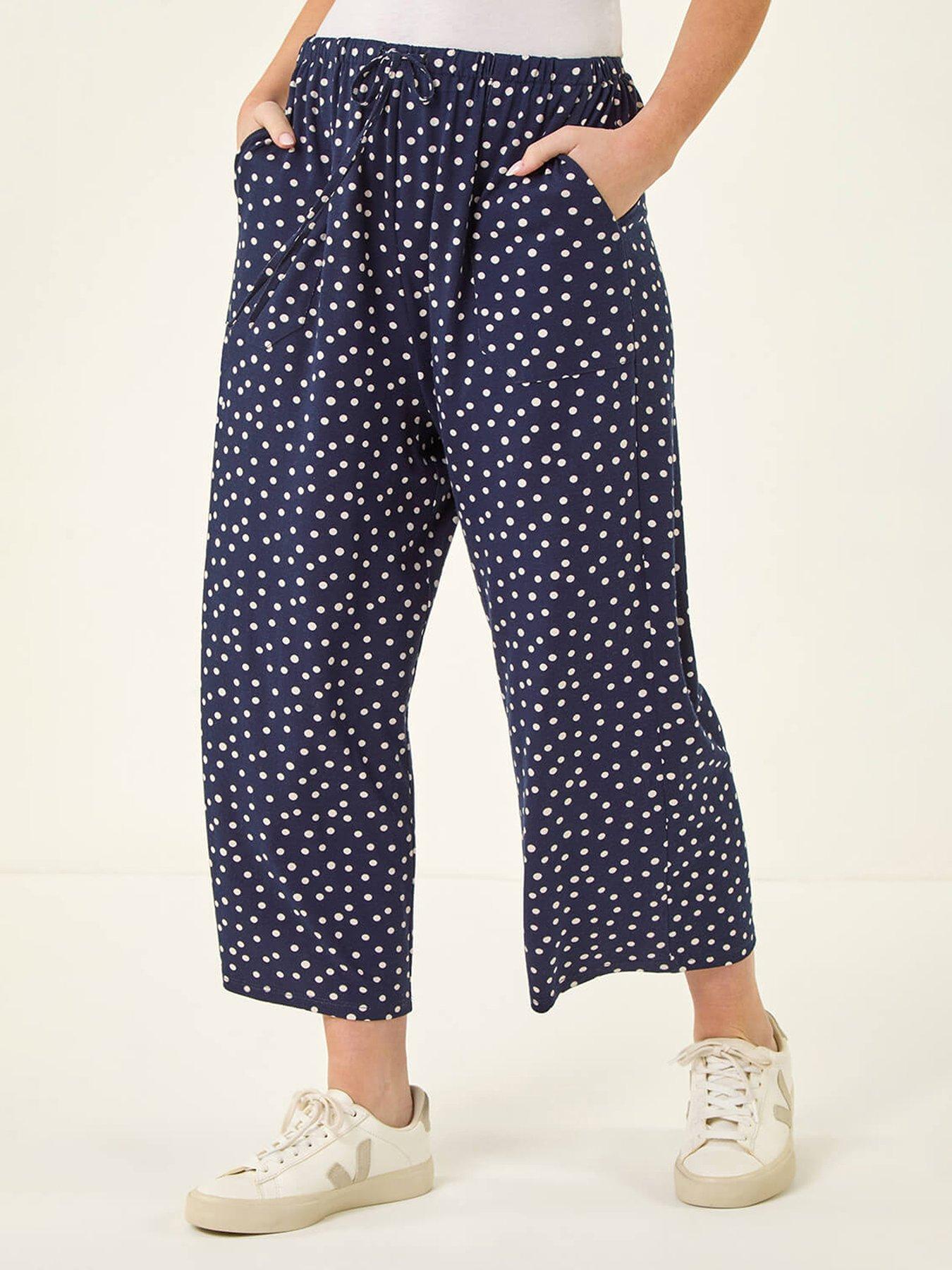 Image 4 of 5 of Roman Petite Spot Stretch Trousers