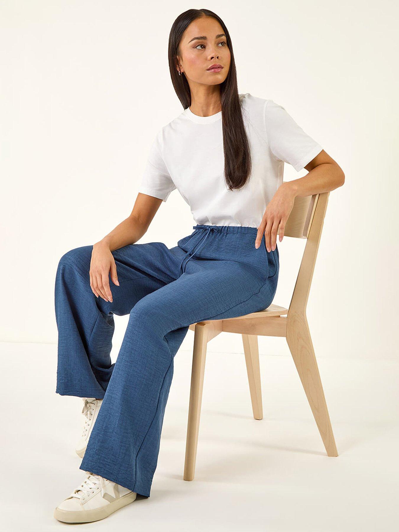  image of roman-petite-pull-on-woven-trouser