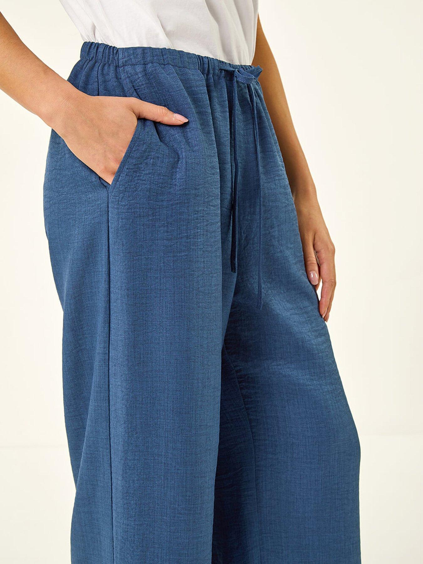  image of roman-petite-pull-on-woven-trouser