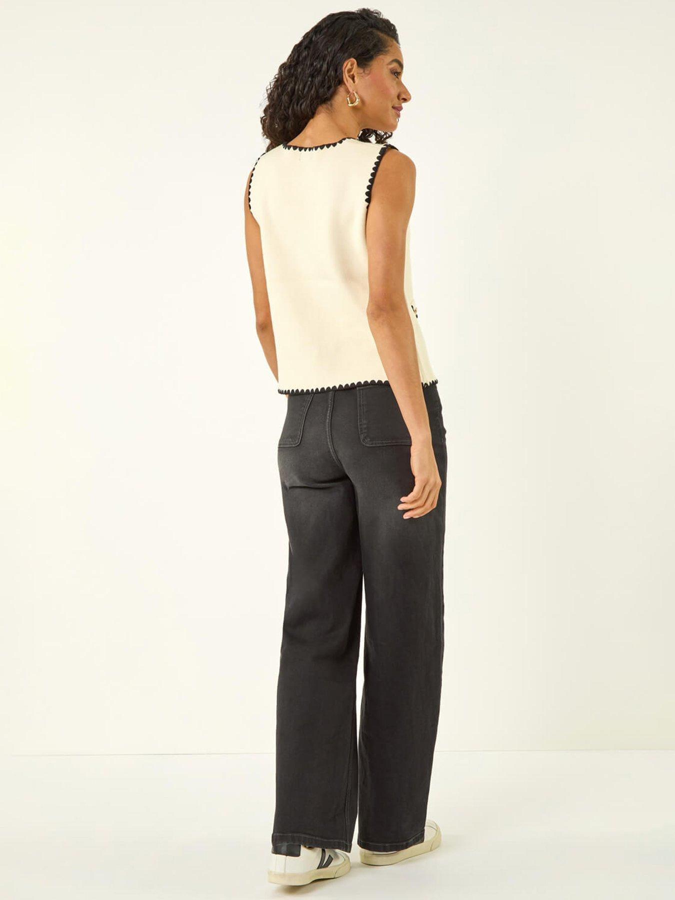 Image 2 of 5 of Roman Dusk Contrast Knit Waistcoat