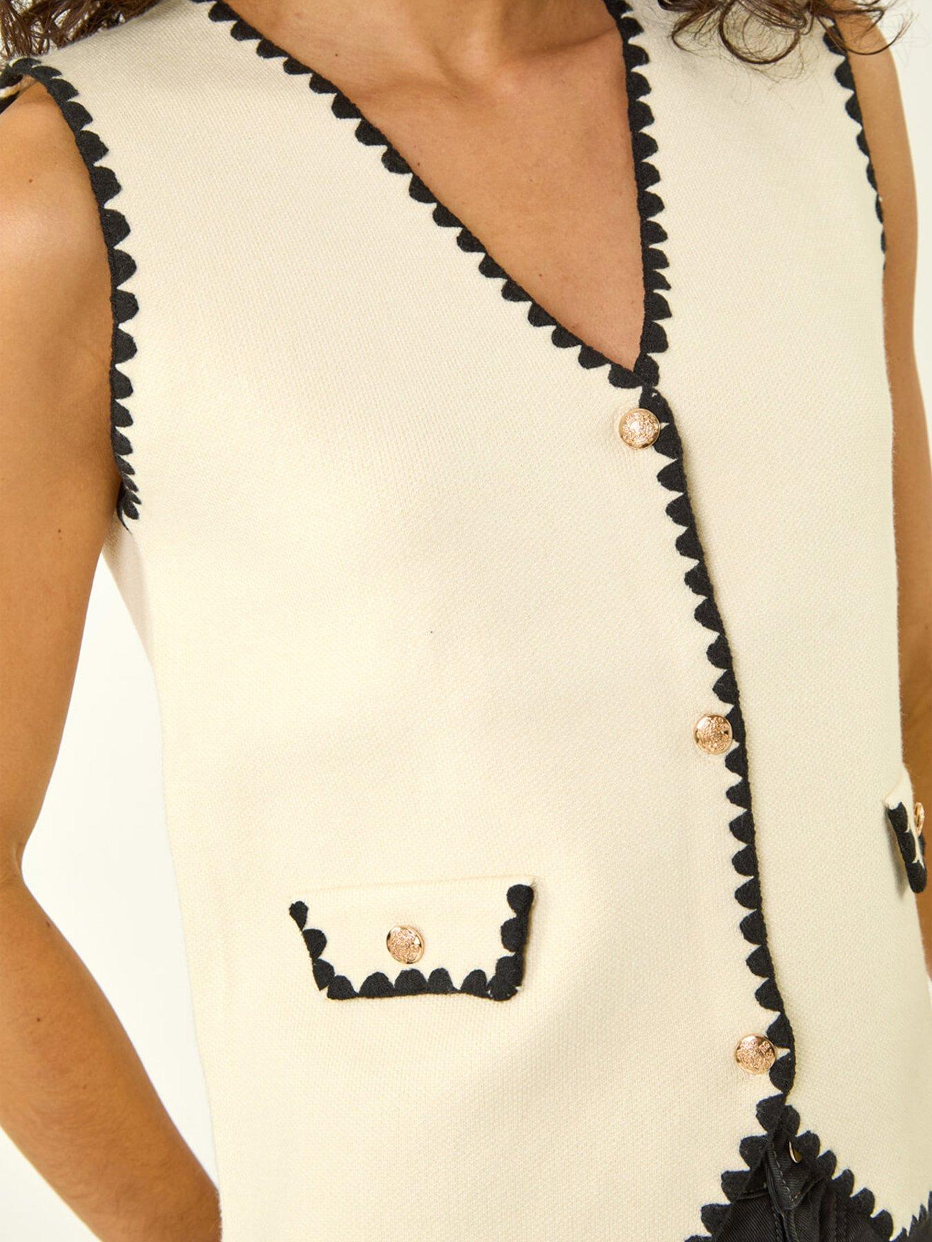 Image 5 of 5 of Roman Dusk Contrast Knit Waistcoat