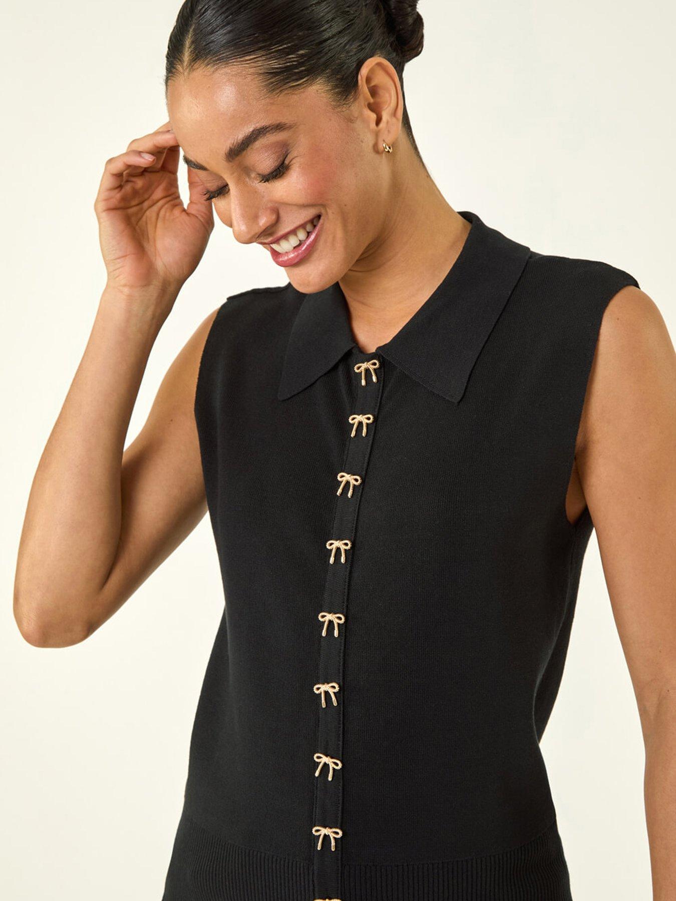  image of roman-dusk-bow-detail-knit-top