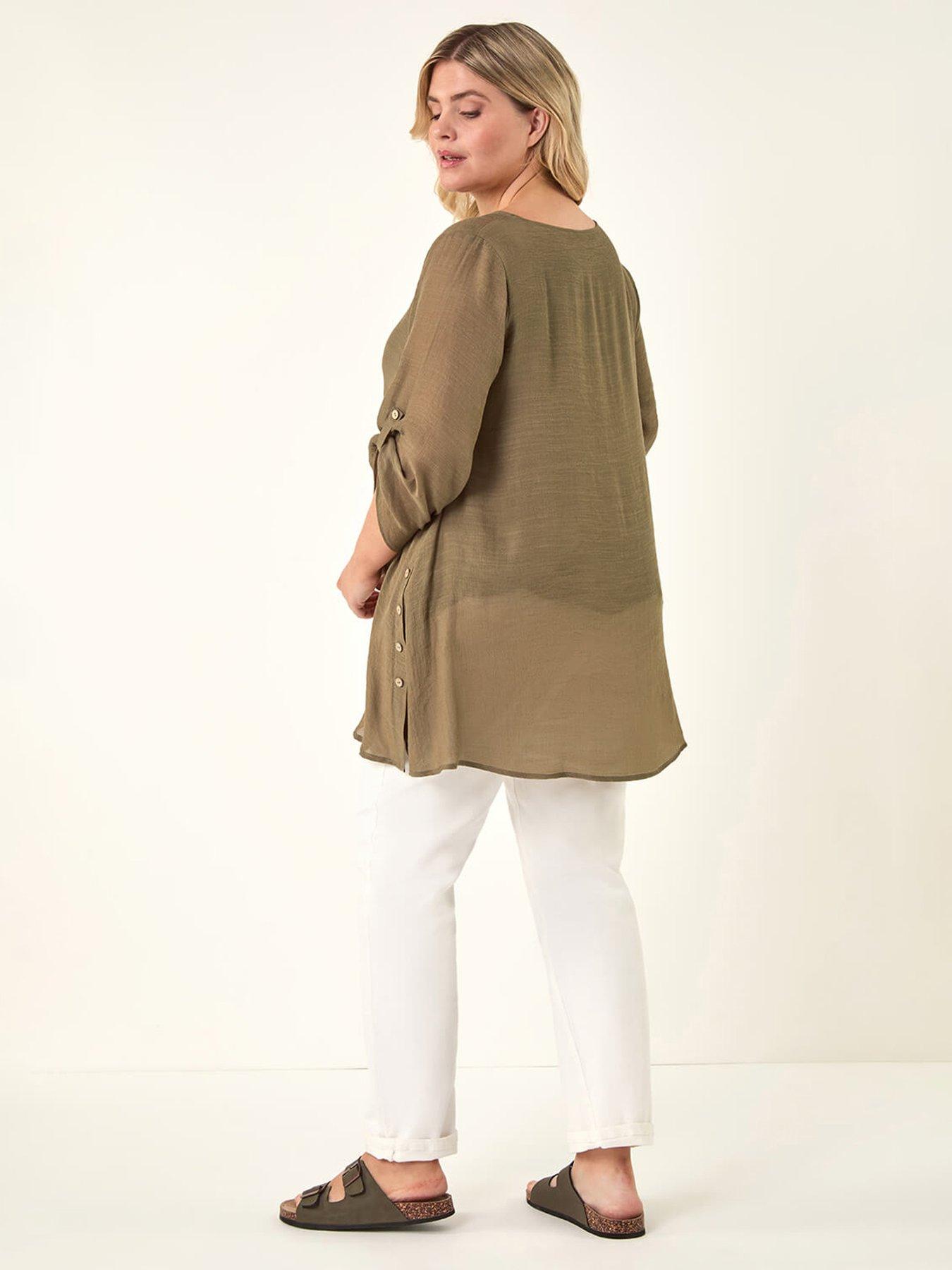  image of roman-curve-buttoned-side-asymmetric-top