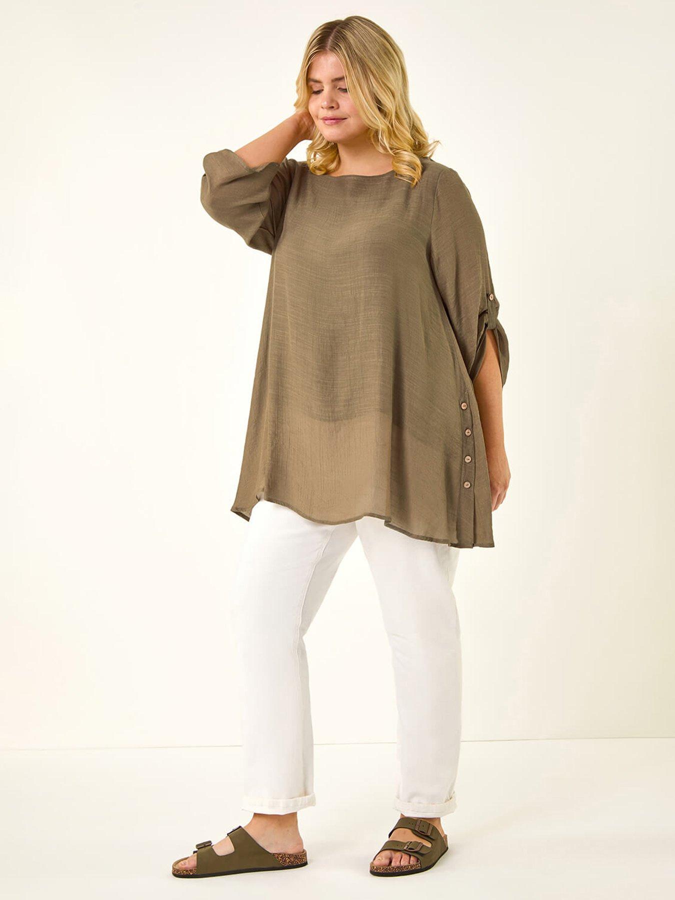  image of roman-curve-buttoned-side-asymmetric-top