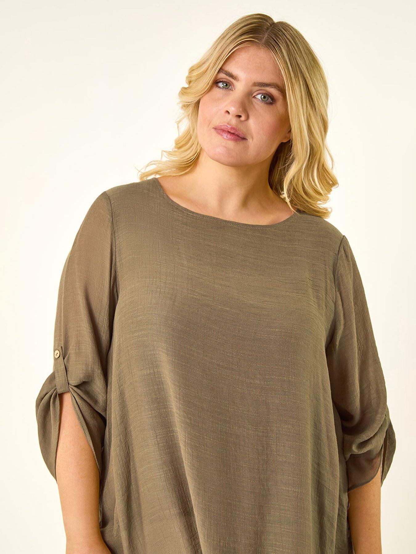  image of roman-curve-buttoned-side-asymmetric-top