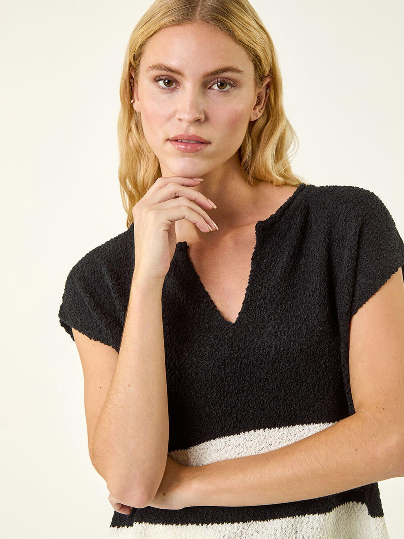 Image 4 of 5 of Roman Stripe V-neck Knit Vest