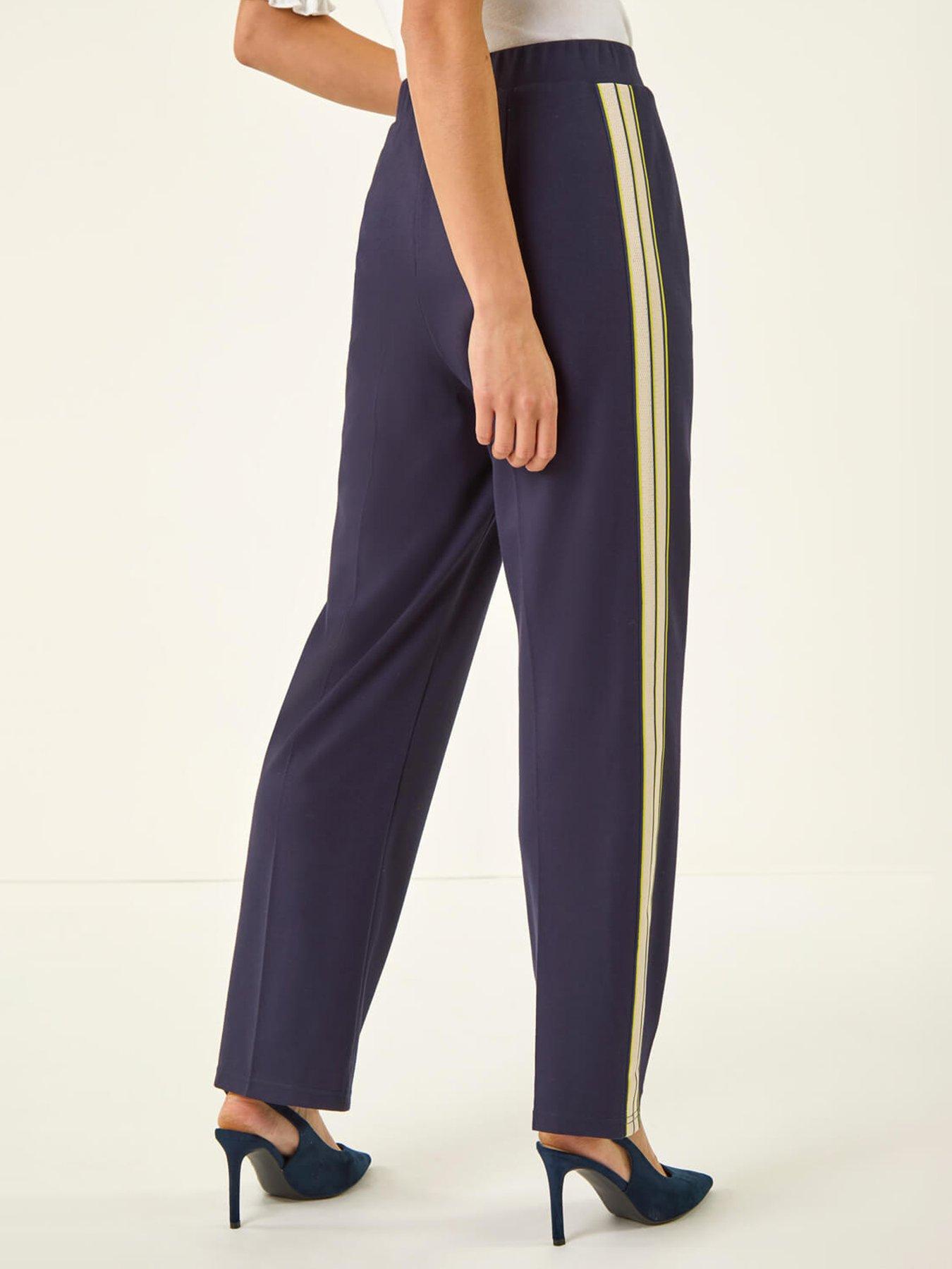  image of roman-petite-side-stripe-stretch-trouser