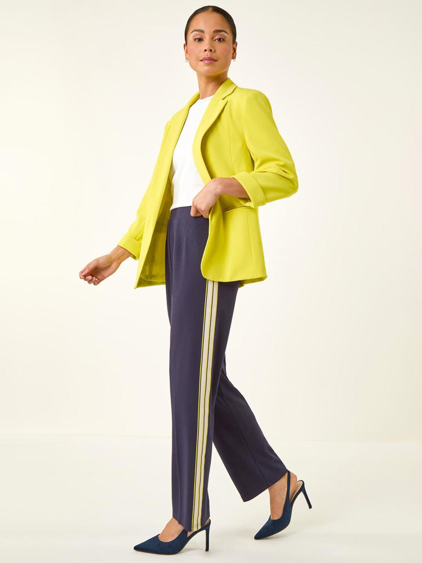  image of roman-petite-side-stripe-stretch-trouser