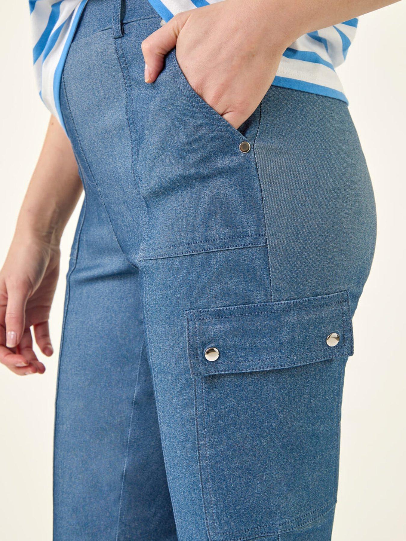 Image 5 of 5 of Roman Cropped Cargo Bengaline Trouser