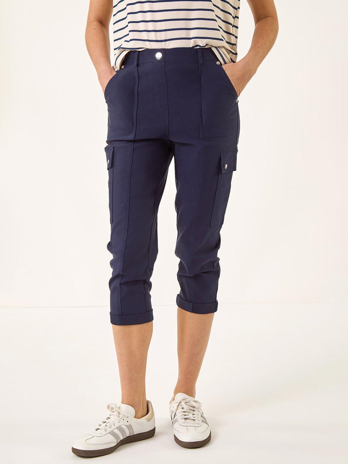 Image 1 of 5 of Roman Cropped Cargo Bengaline Trouser