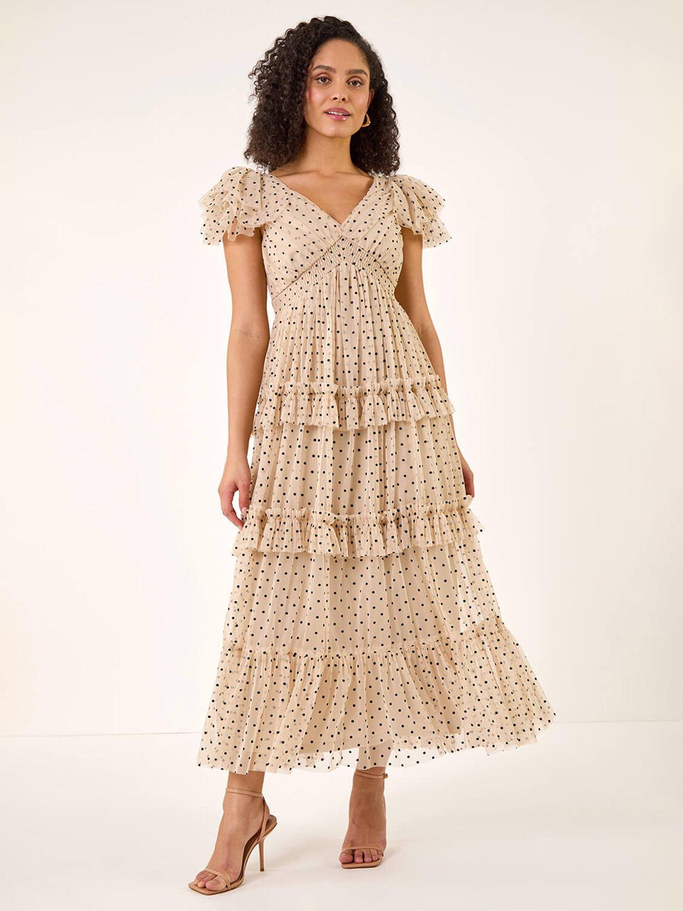  image of roman-mesh-frill-maxi-dress