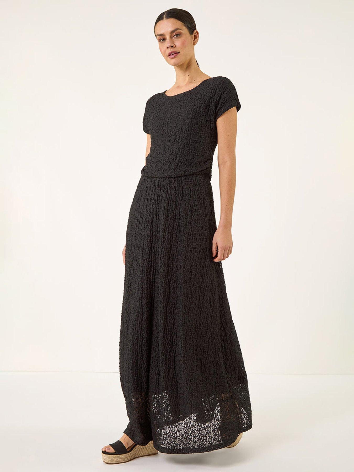 Roman Floral Lace Maxi Dress