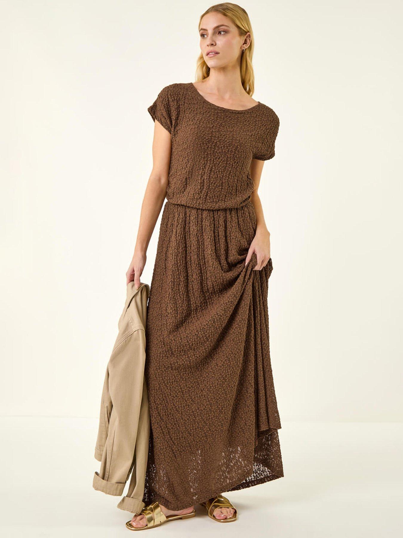 Roman Floral Lace Maxi Dress