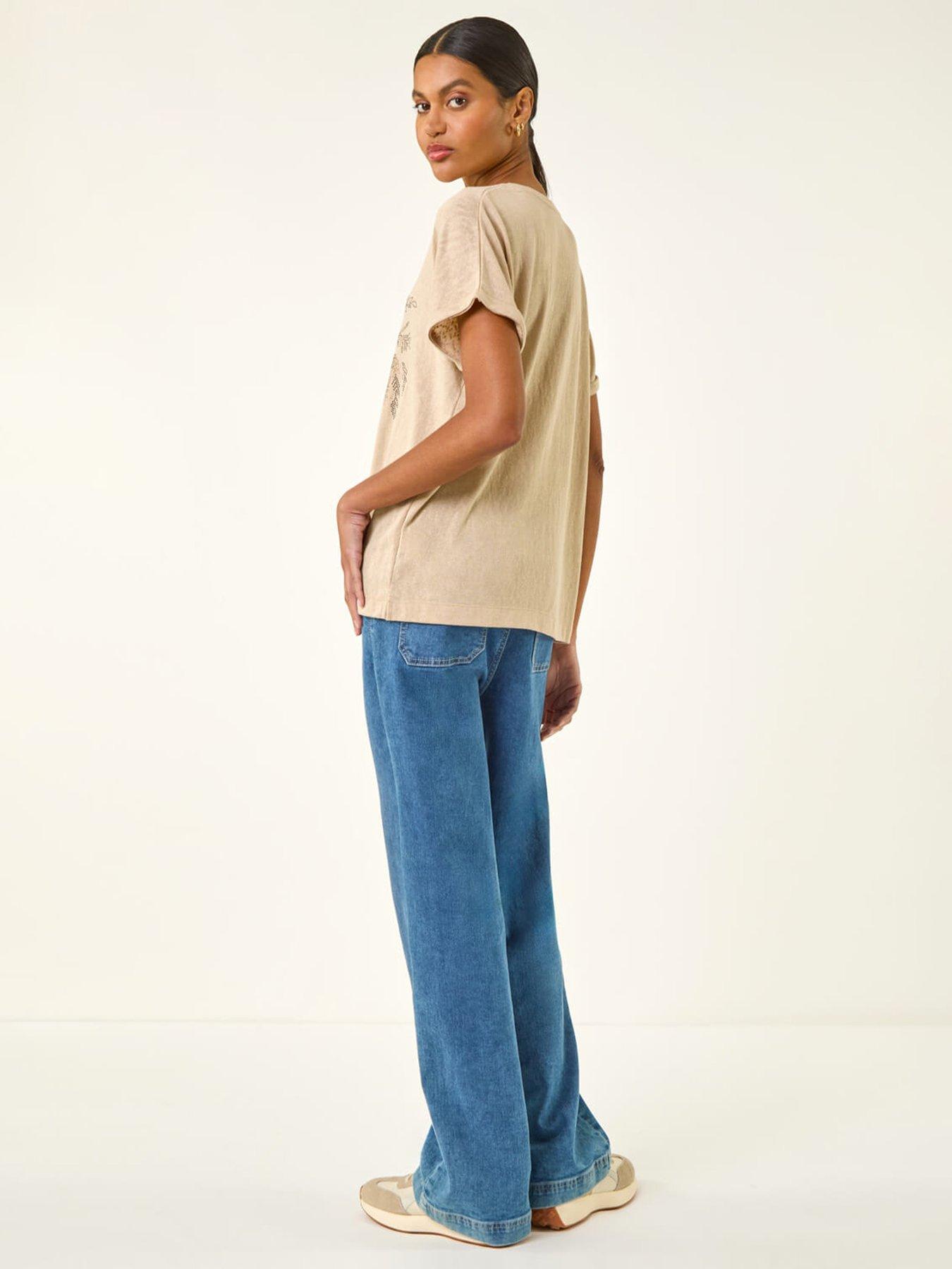 Image 2 of 5 of Roman Embellished Detail Top