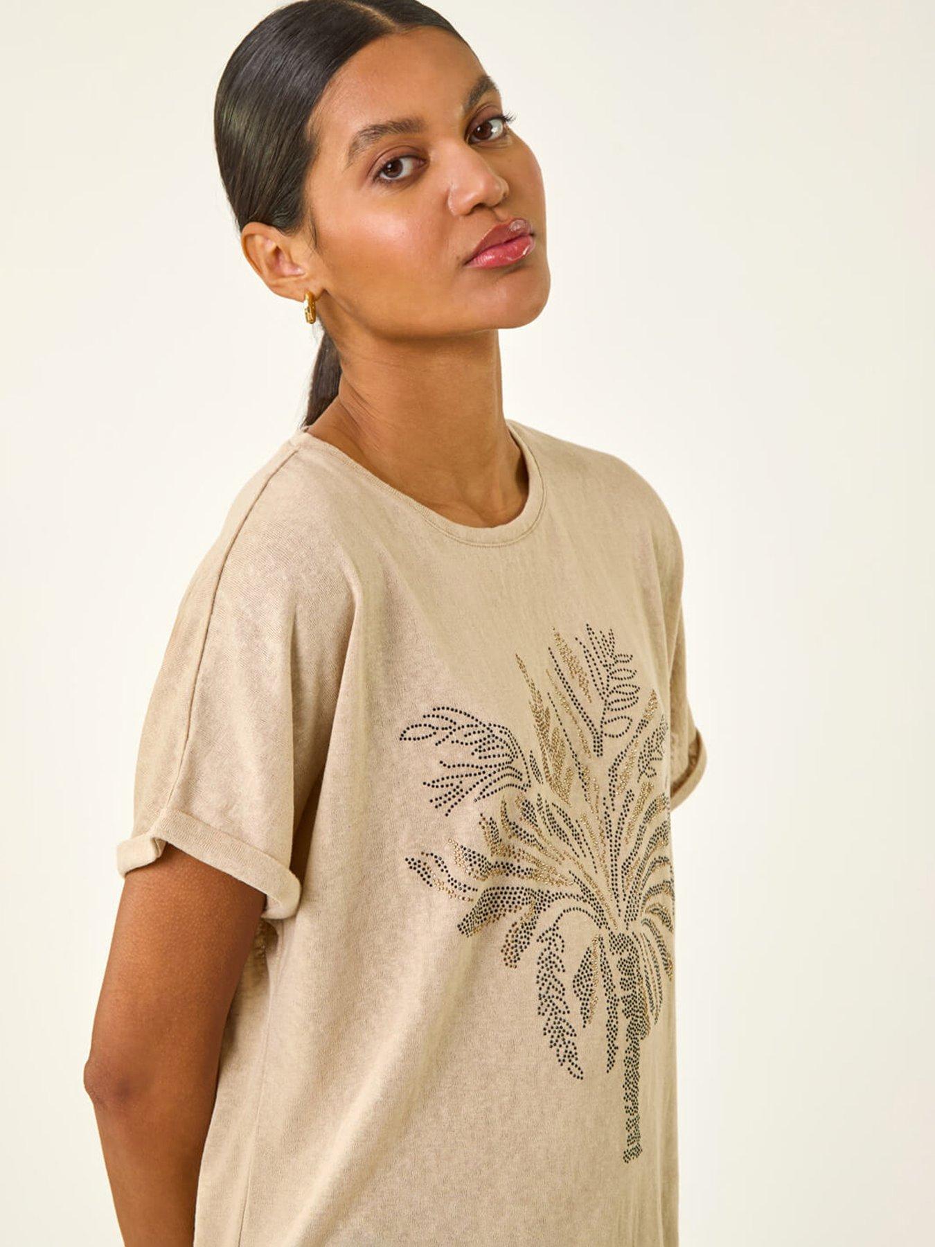 Image 4 of 5 of Roman Embellished Detail Top