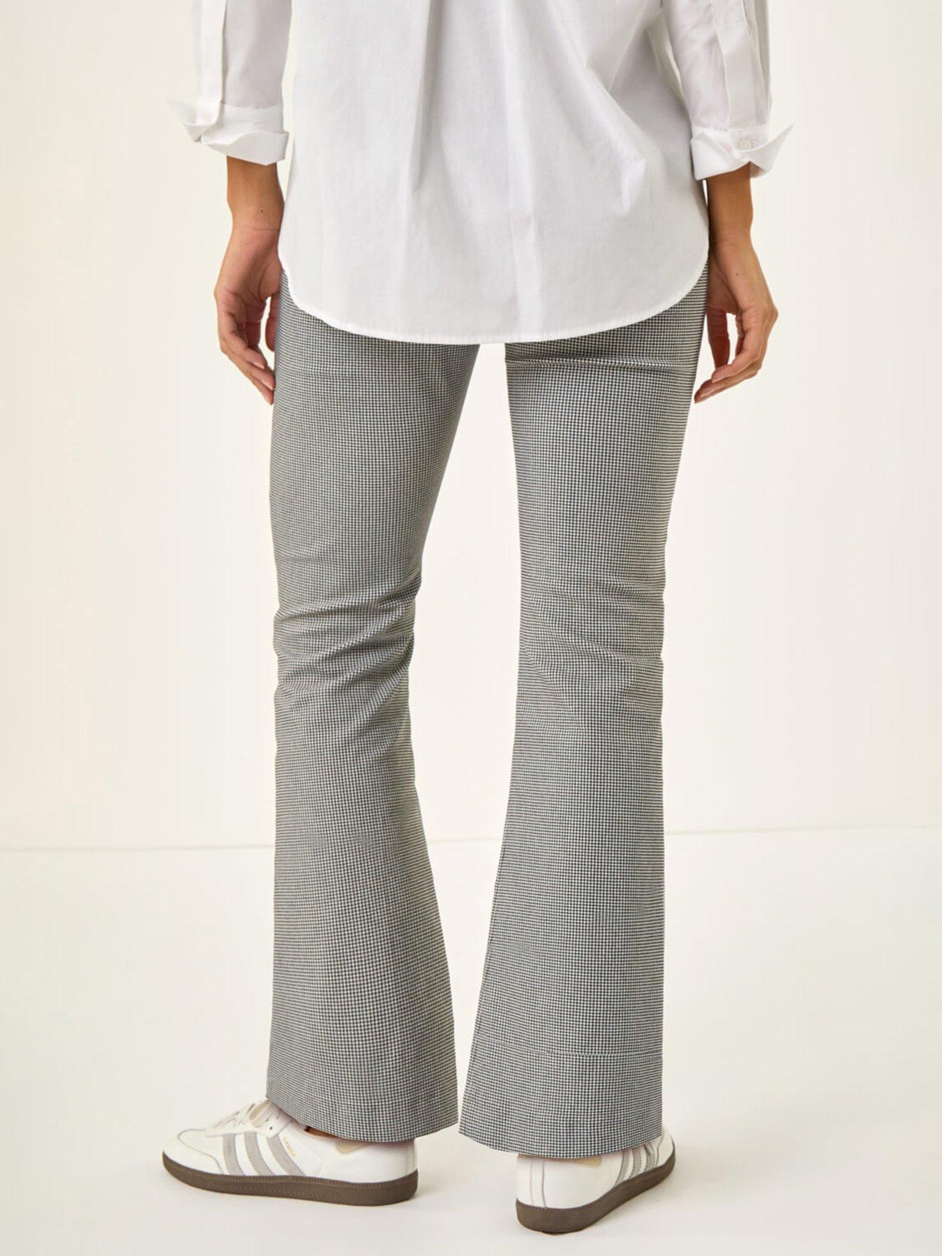  image of roman-dogtooth-stretch-wide-leg-trouser
