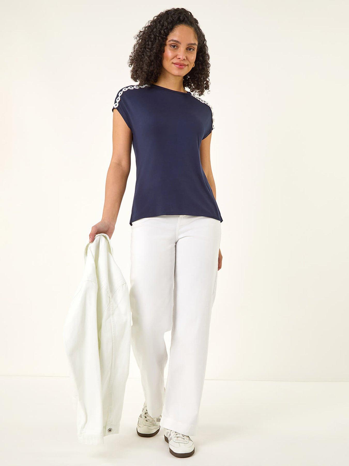  image of roman-daisy-shoulder-trim-top