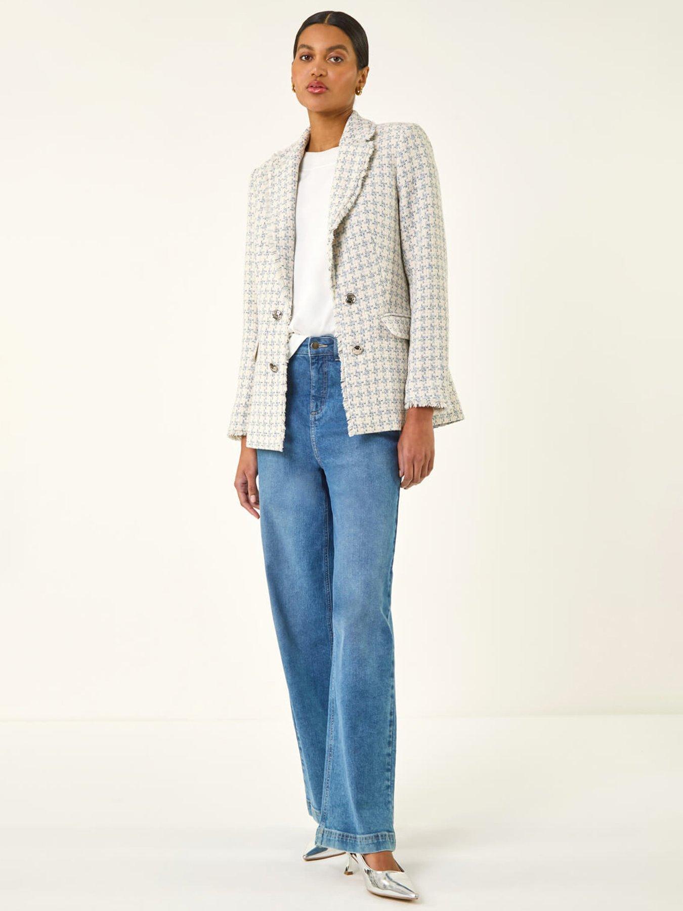 Image 3 of 5 of Roman Boucle Frayed Edge Jacket