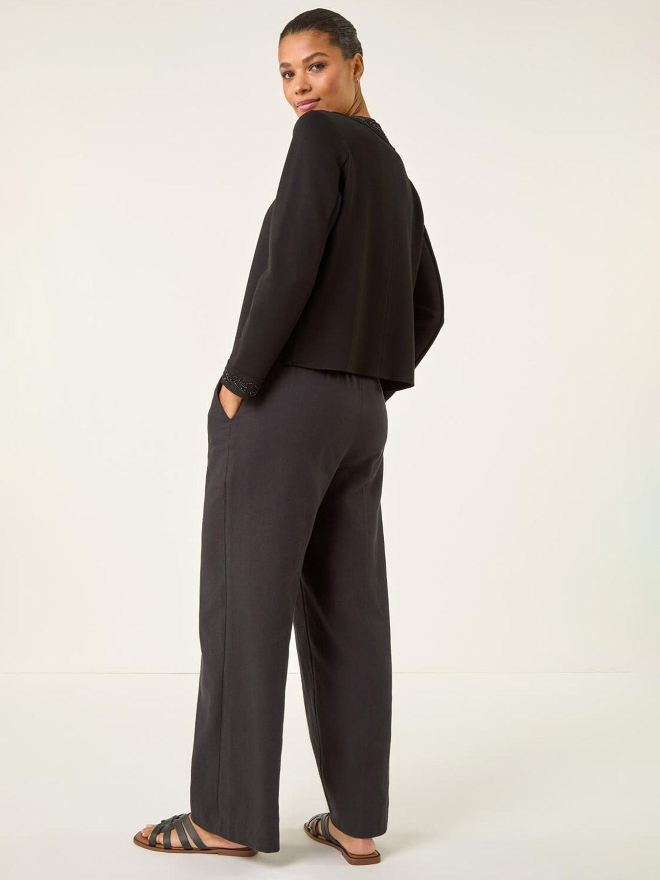 Image 2 of 5 of Roman Beaded Trim Open Jacket