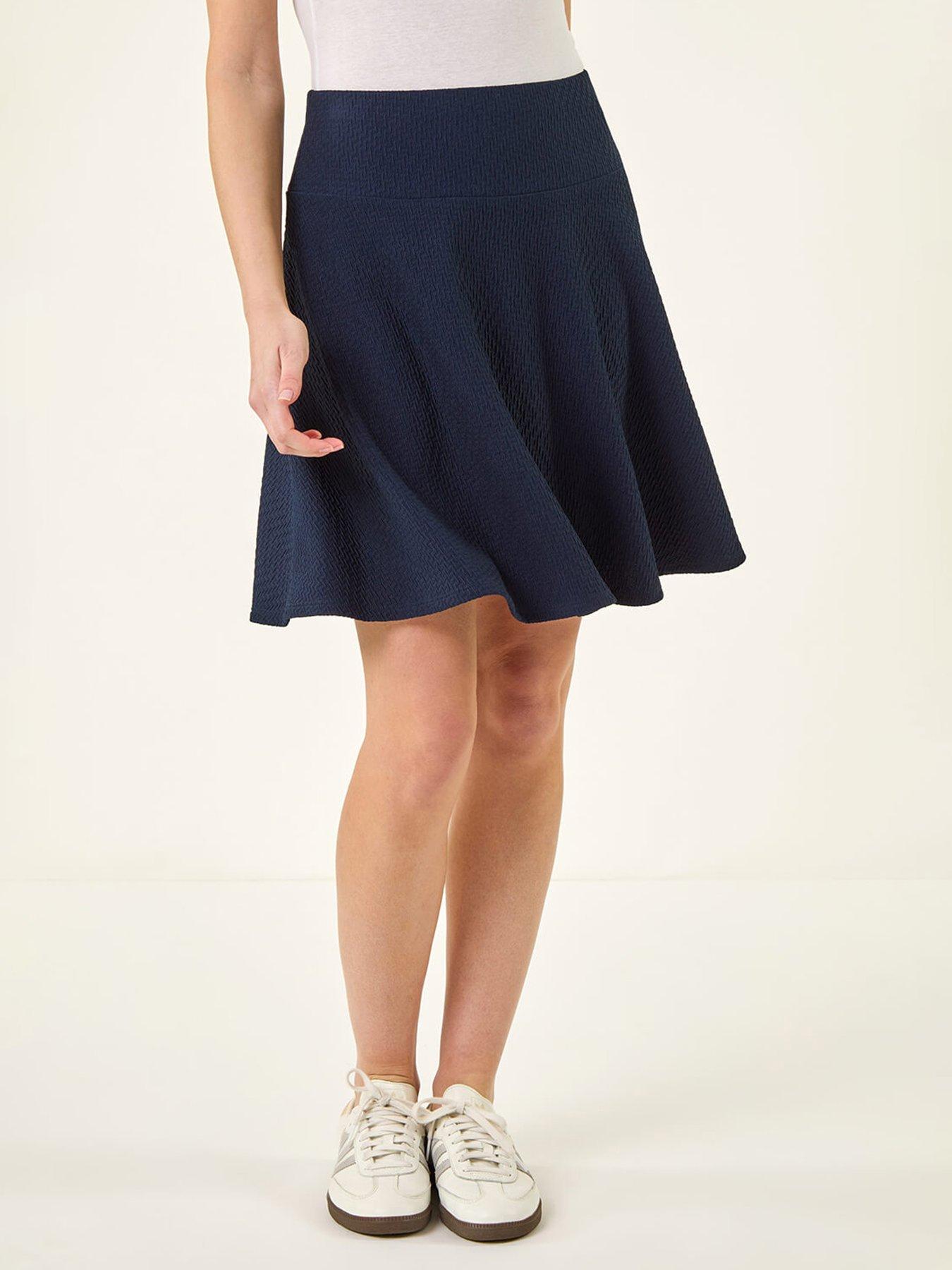 Image 1 of 5 of Roman Textured Skater Skirt