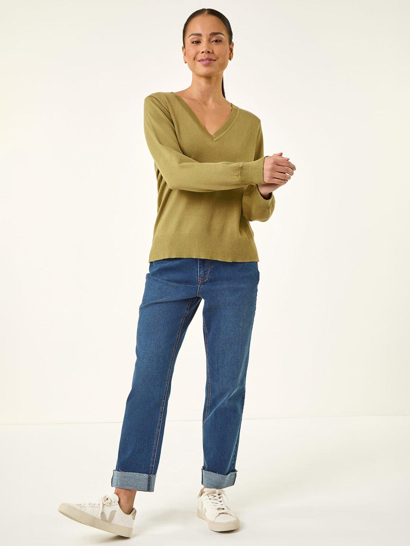 Image 3 of 5 of Roman Petite V-neck Knit Jumper