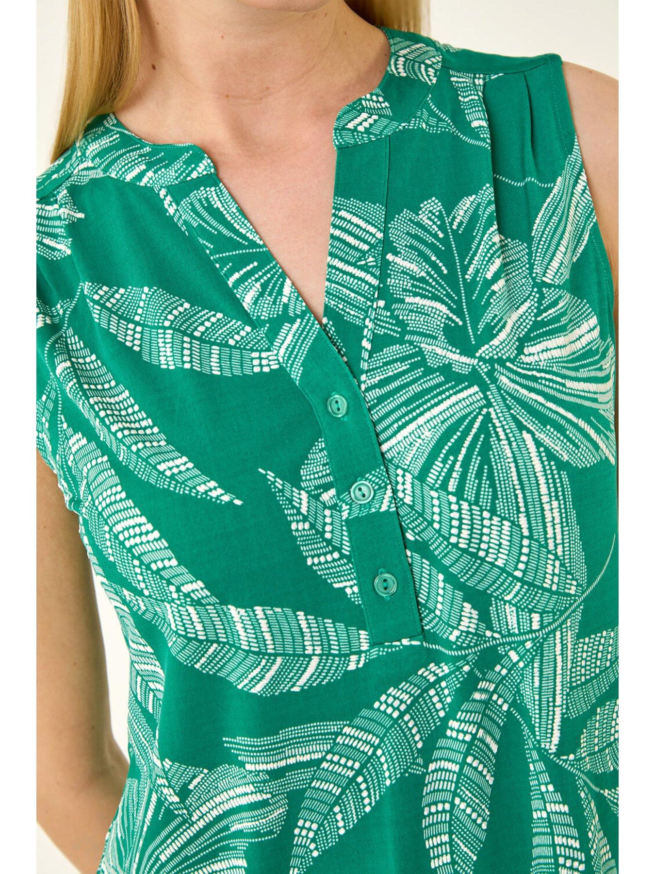 Image 5 of 5 of Roman Floral Puff Print Stretch Vest