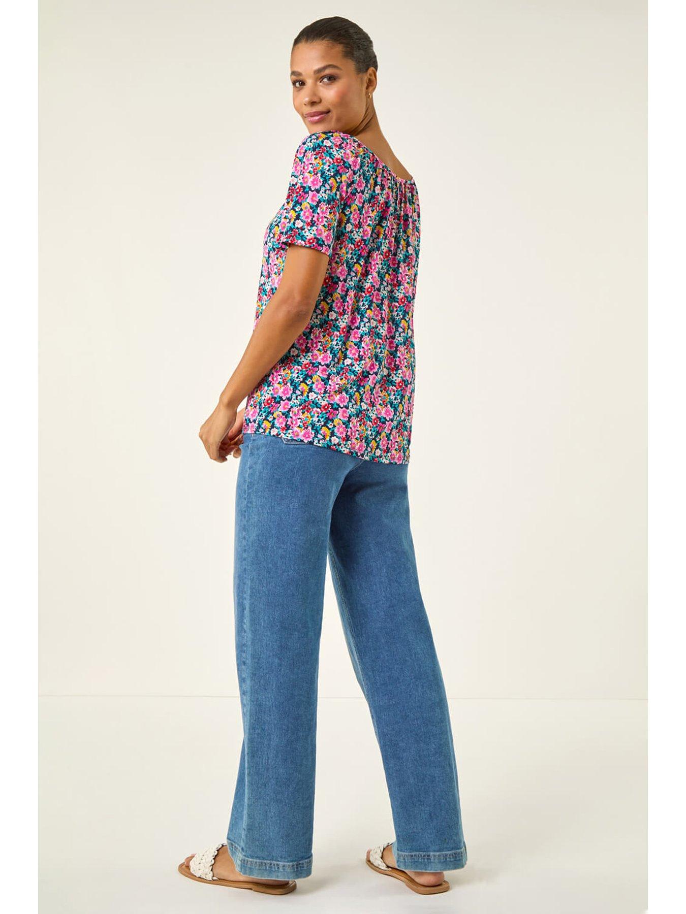 image of roman-gather-v-neck-puff-top