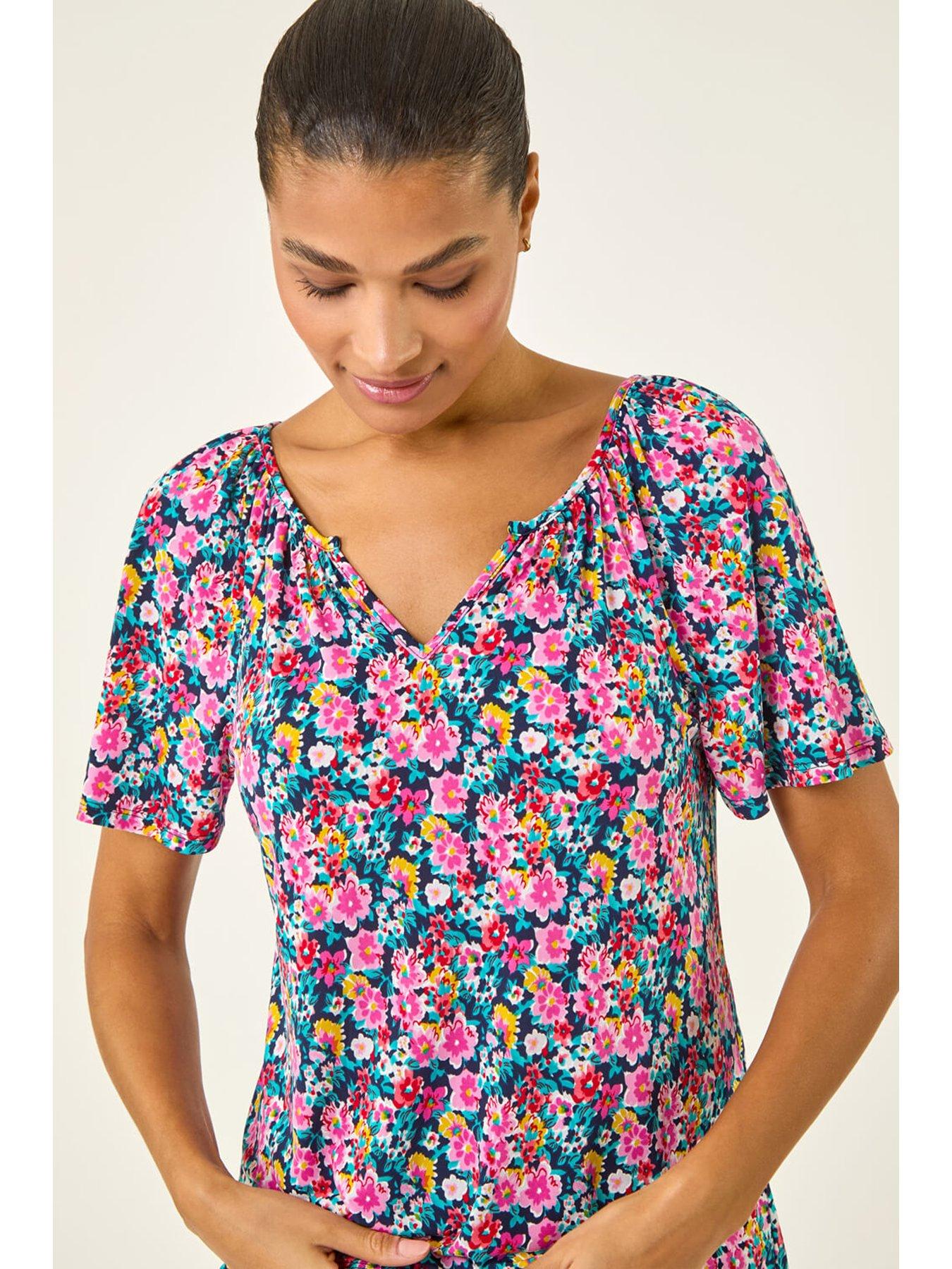  image of roman-gather-v-neck-puff-top