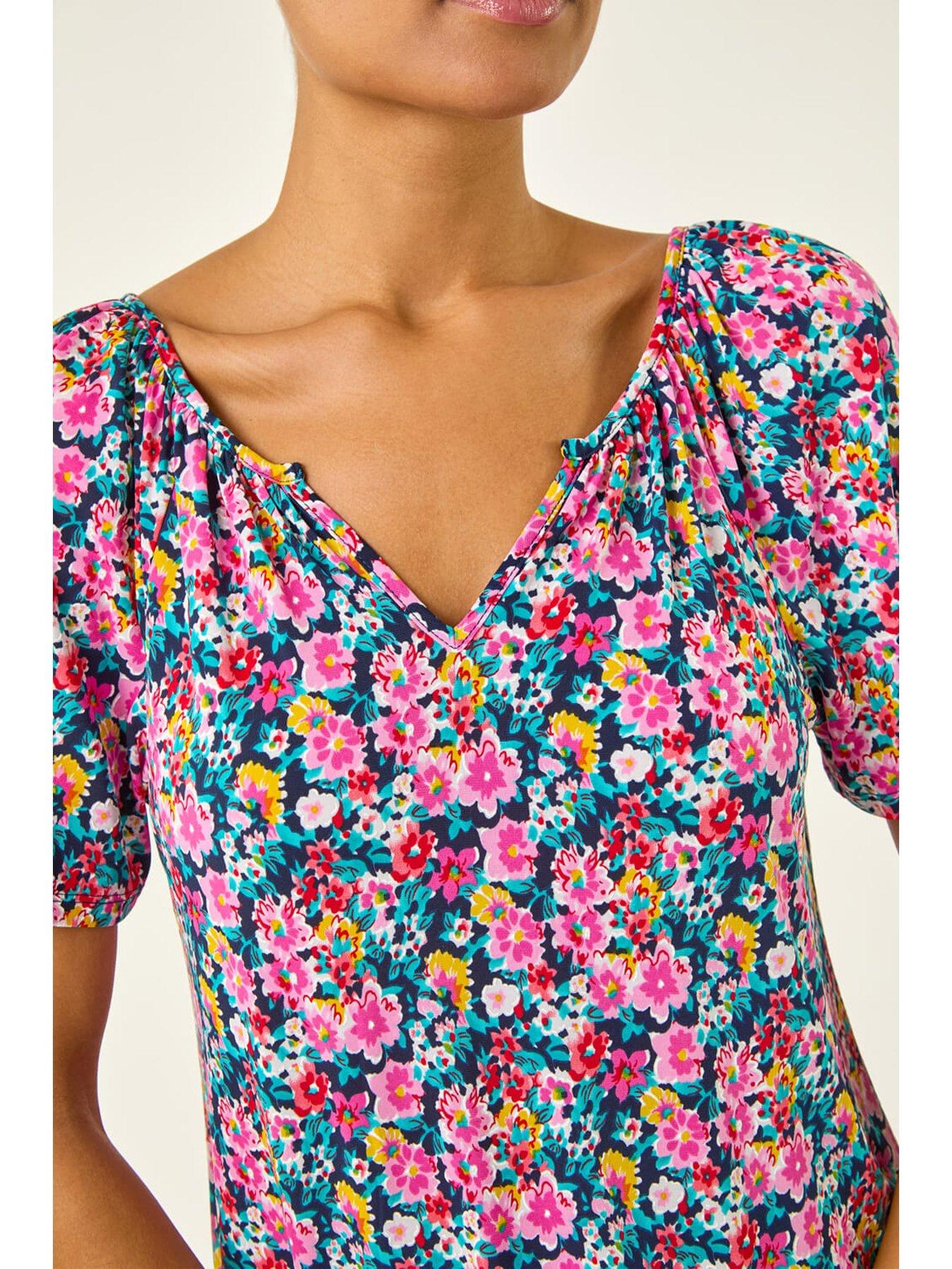 image of roman-gather-v-neck-puff-top