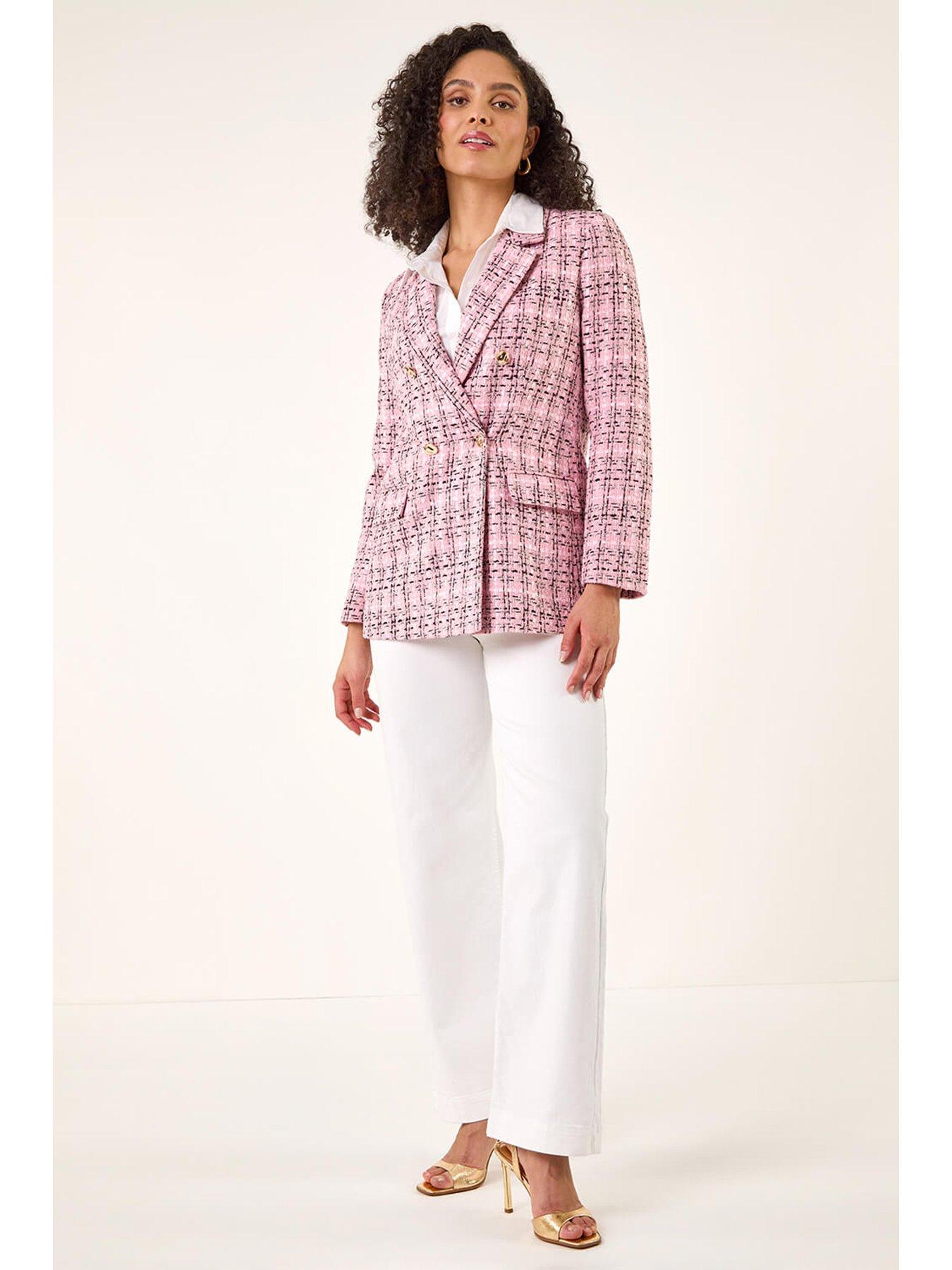 Image 3 of 5 of Roman Double Breasted Boucle Jacket