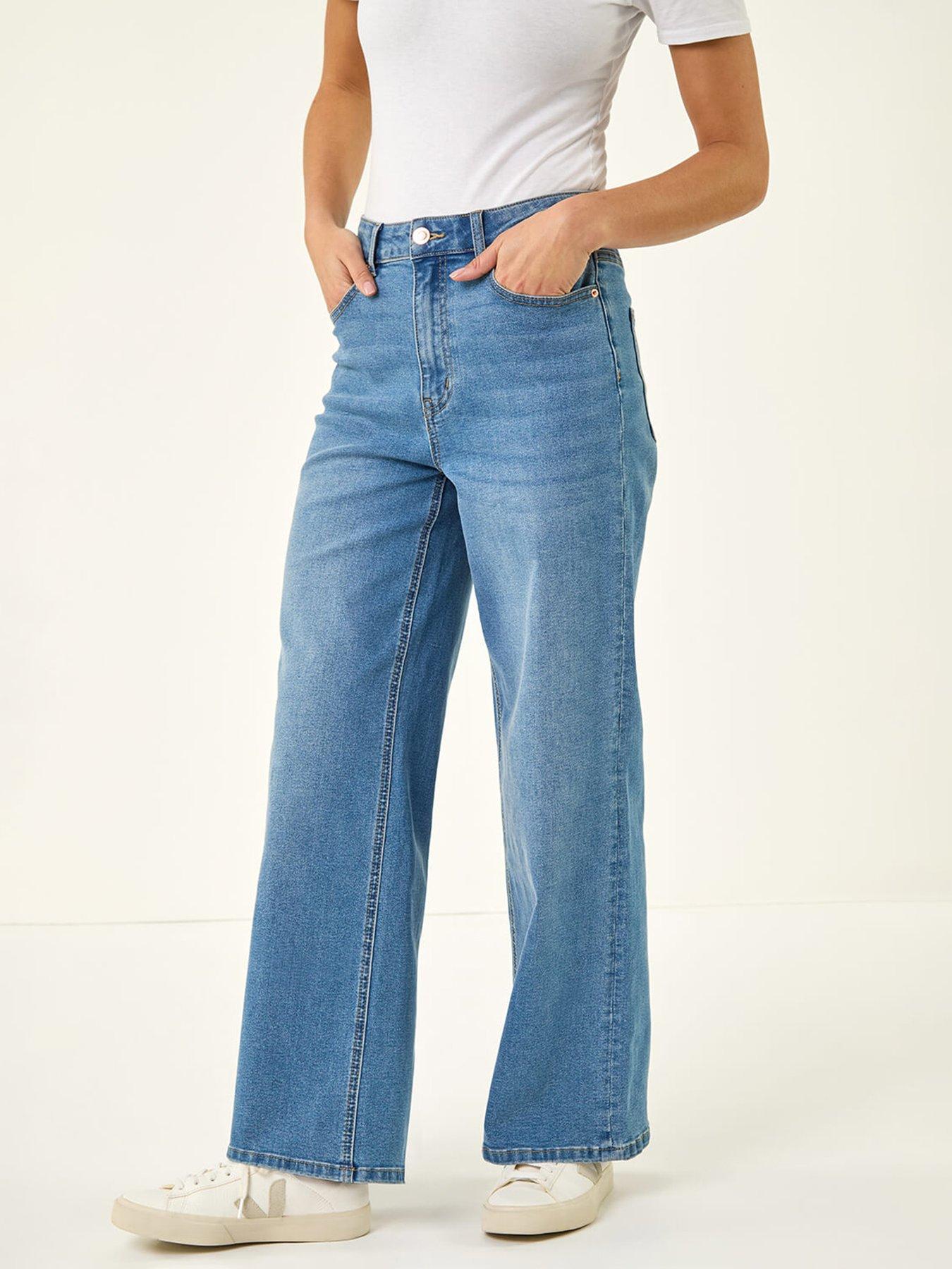 Roman Petite Wide Leg Jeans