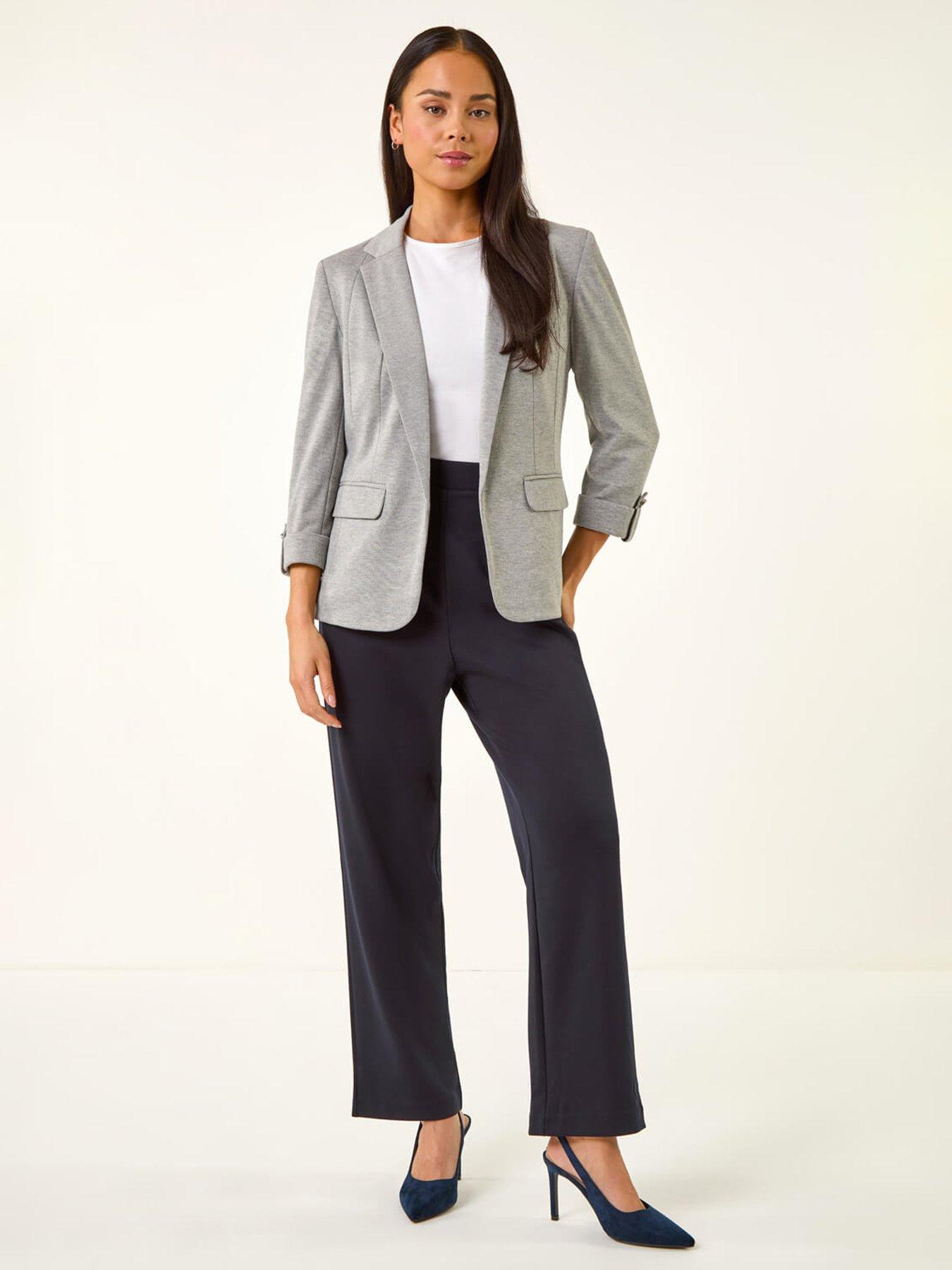  image of roman-petite-pocket-ponte-blazer