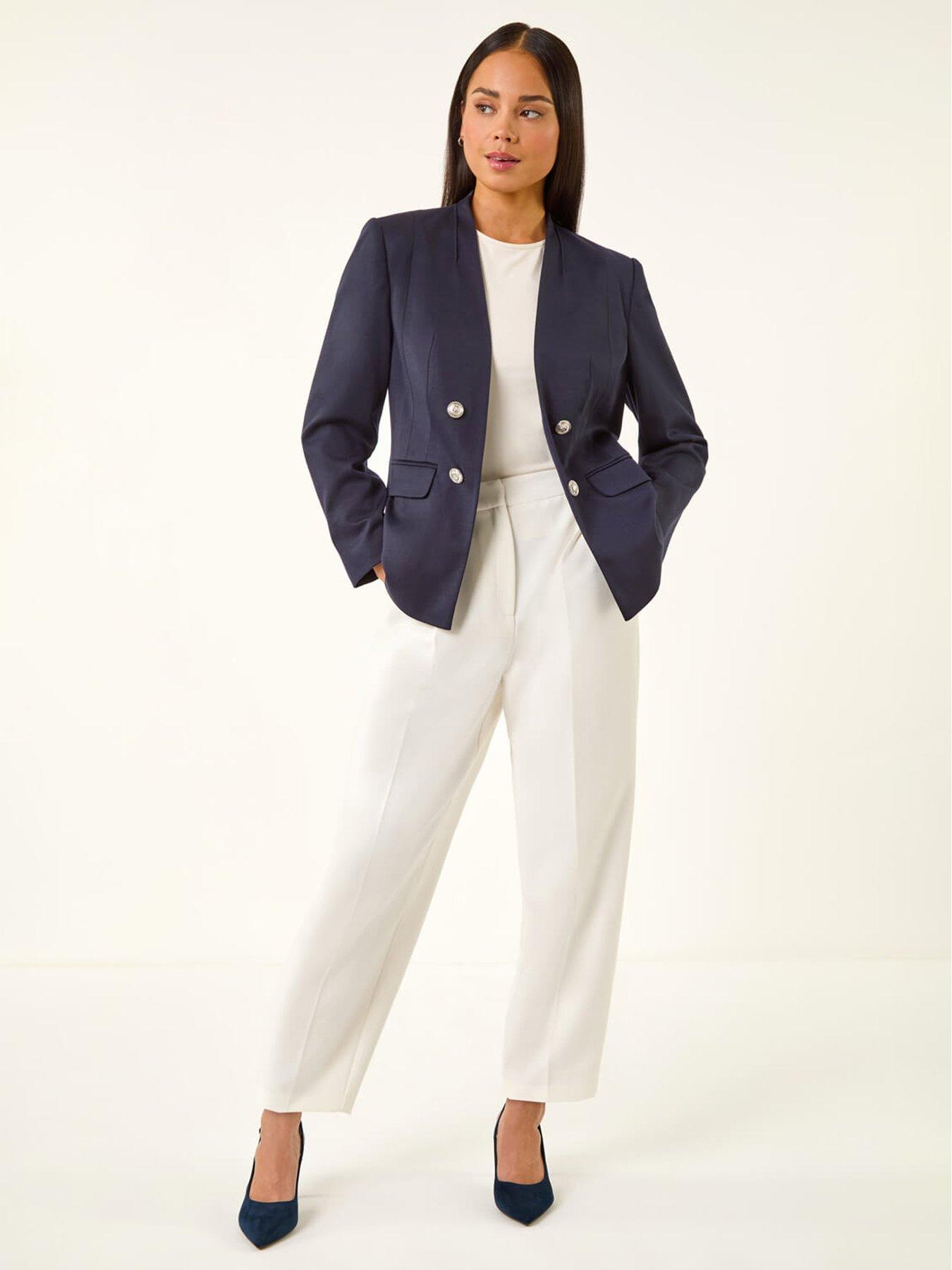  image of roman-petite-pocket-ponte-blazer