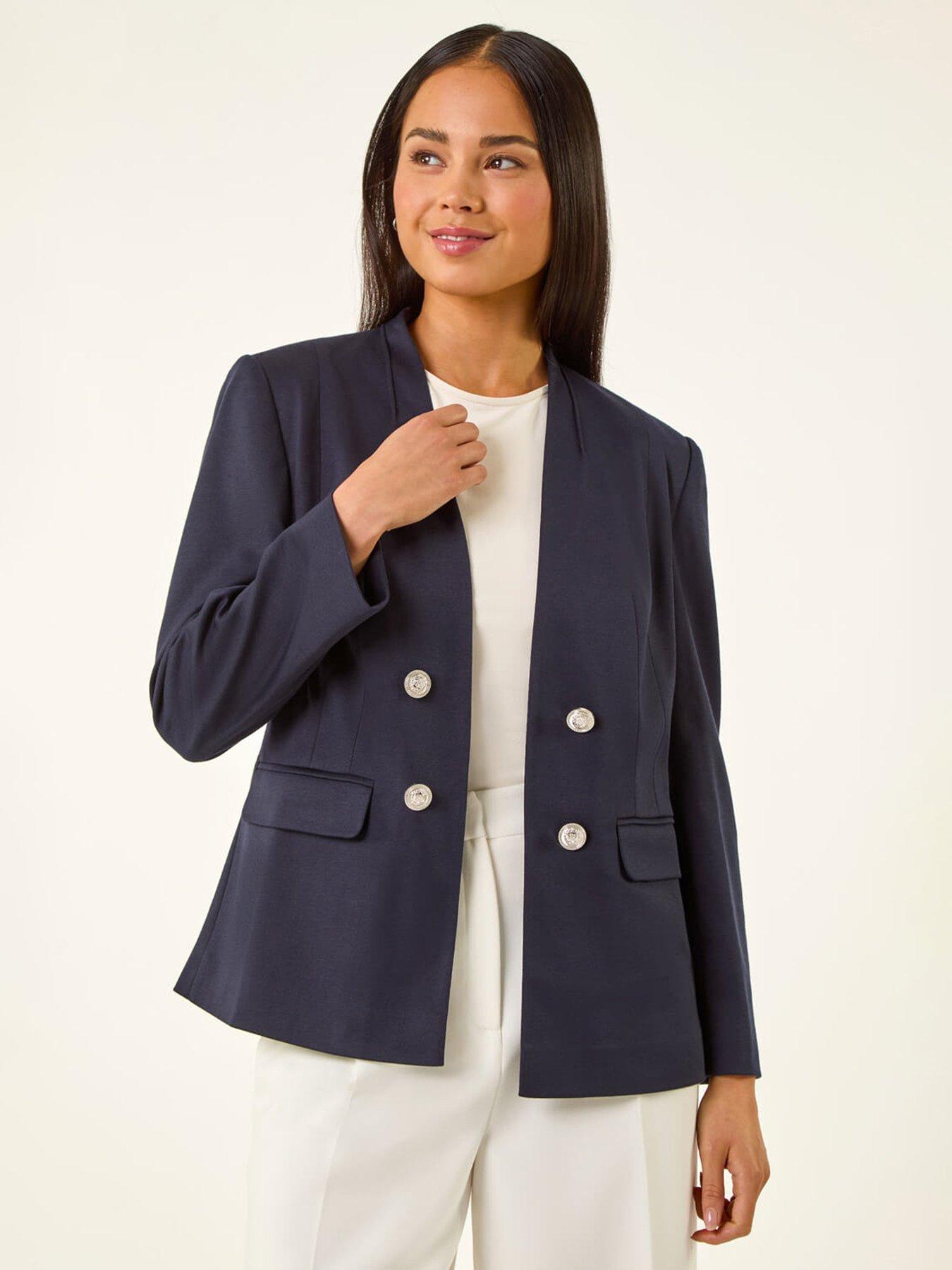  image of roman-petite-pocket-ponte-blazer