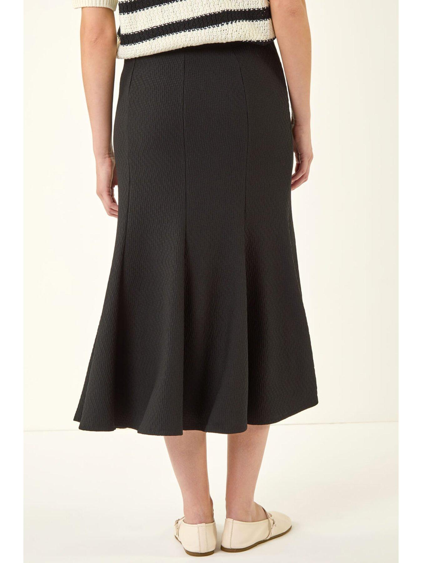 stillFront image of roman-textured-panel-stretch-maxi-skirt