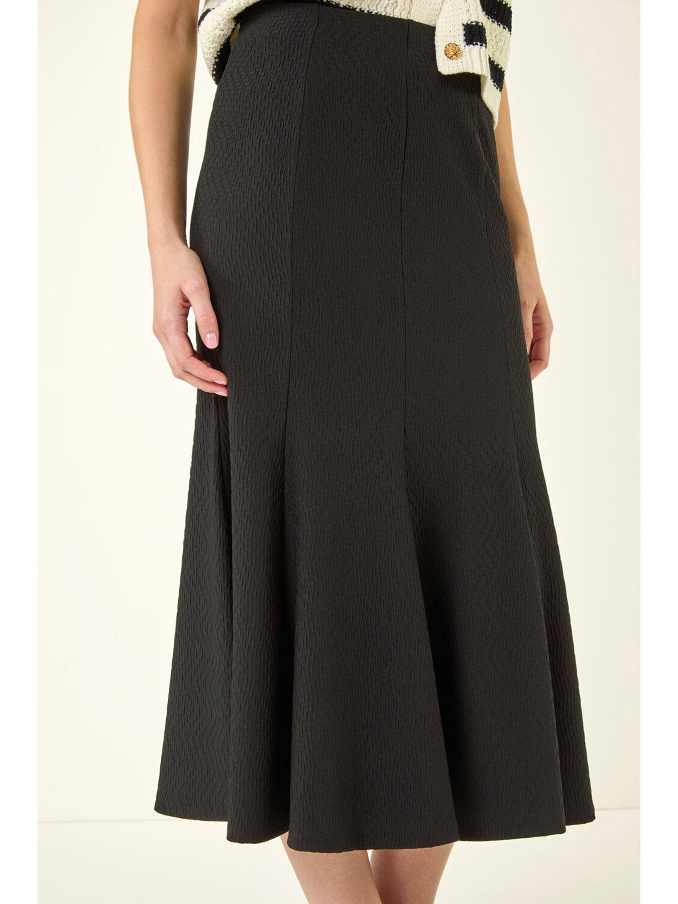  image of roman-textured-panel-stretch-maxi-skirt