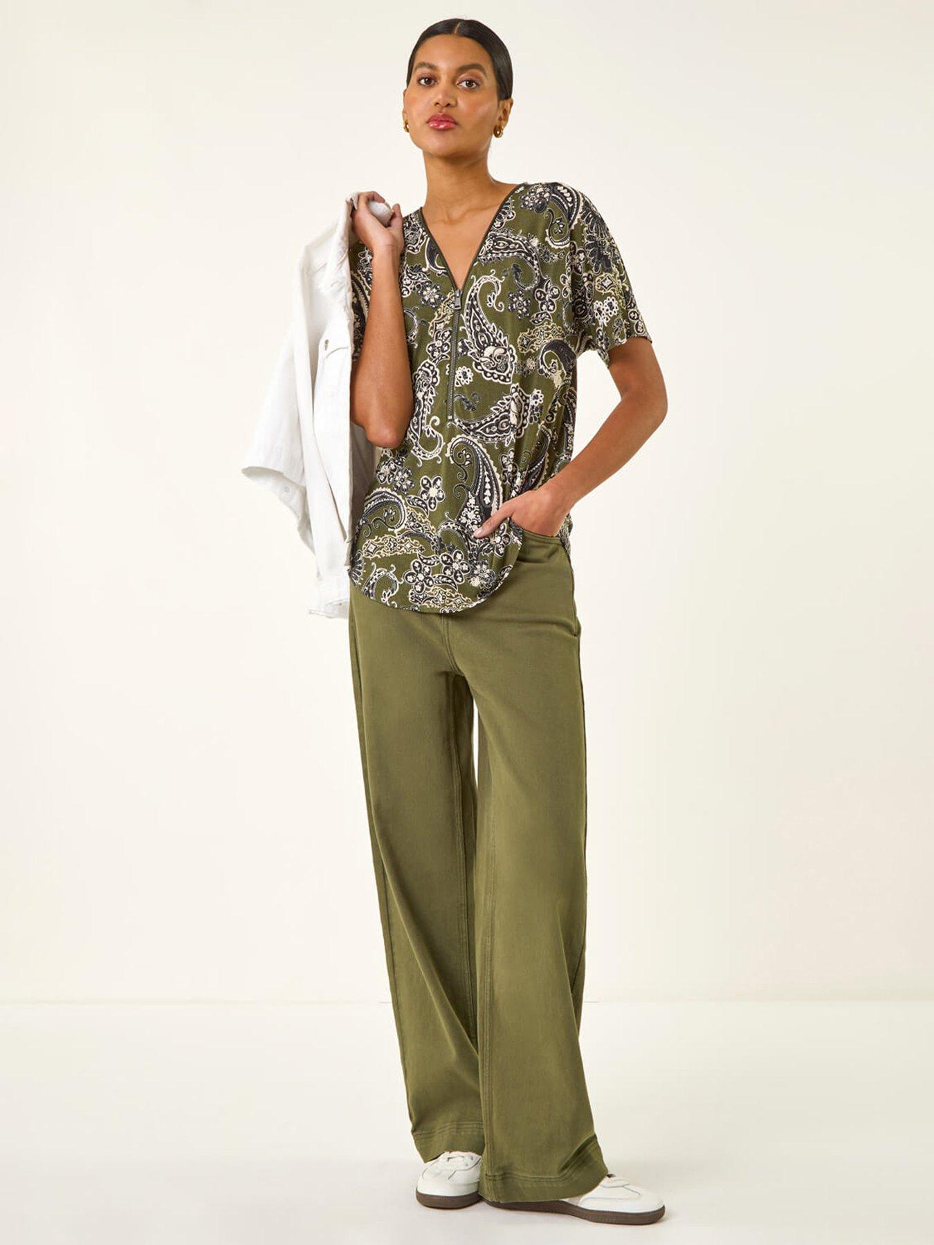  image of roman-paisley-print-zip-front-top
