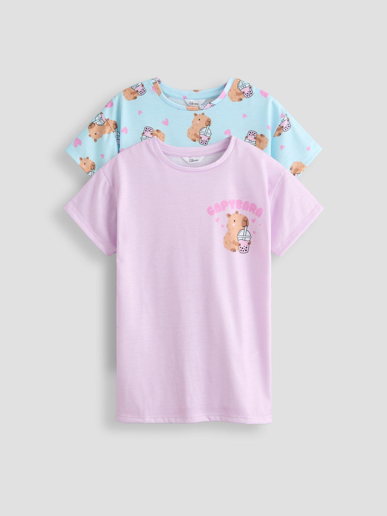 The Very Collection 2 Pack Capybara Nightdress - Multi