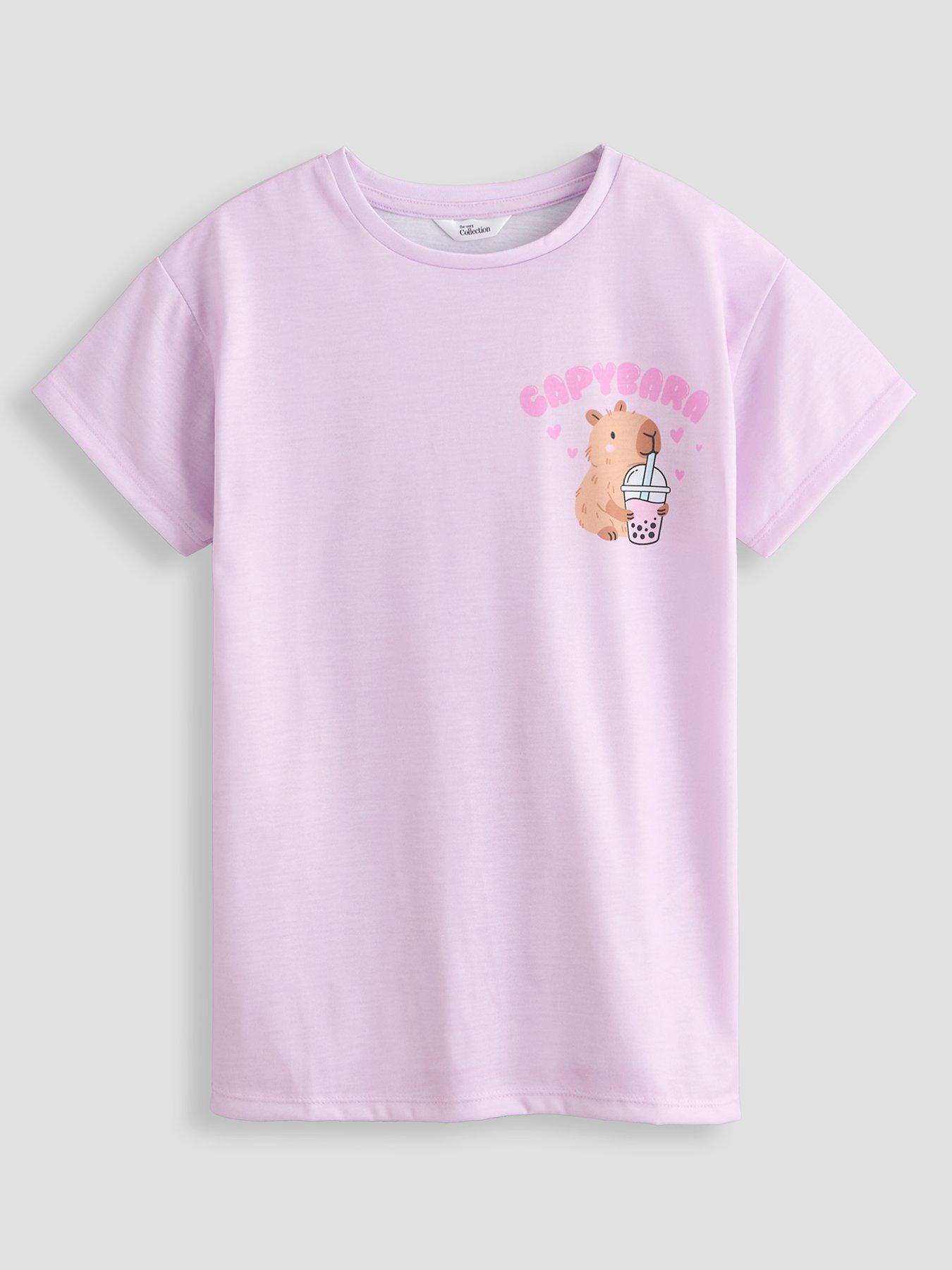 Image 3 of 5 of The Very Collection 2 Pack Capybara Nightdress (9 months - 7 years) - Multi
