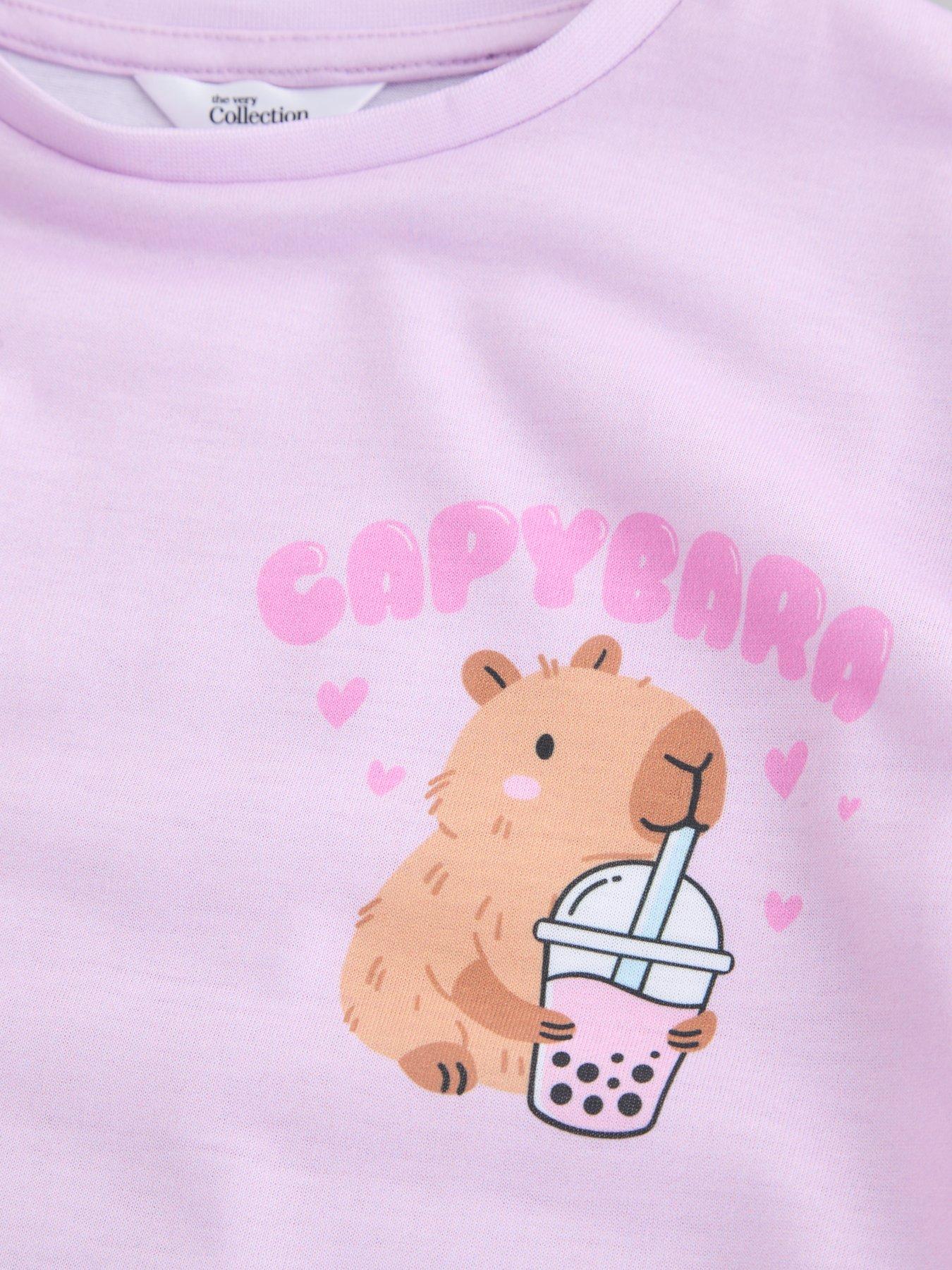Image 4 of 5 of The Very Collection 2 Pack Capybara Nightdress (9 months - 7 years) - Multi