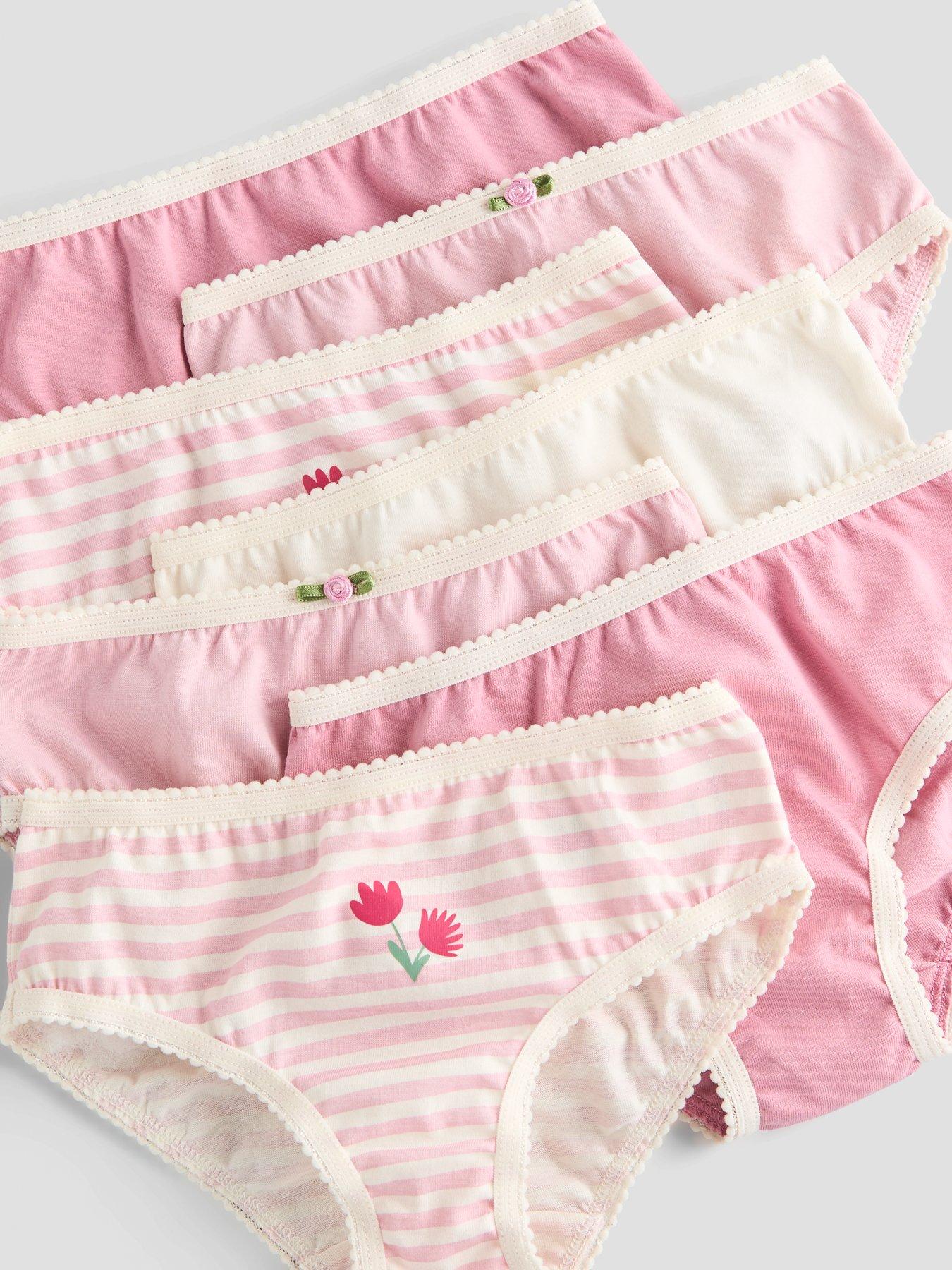 Image 3 of 4 of The Very Collection Girls' 7 Pack Rosetta Briefs - Pink