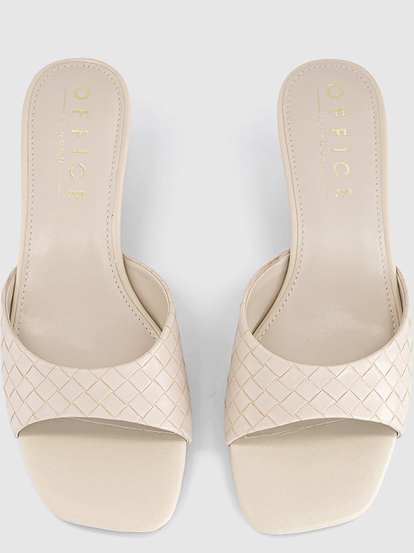 Image 2 of 4 of OFFICE Minnie Kitten Heeled Mule -&nbsp;White