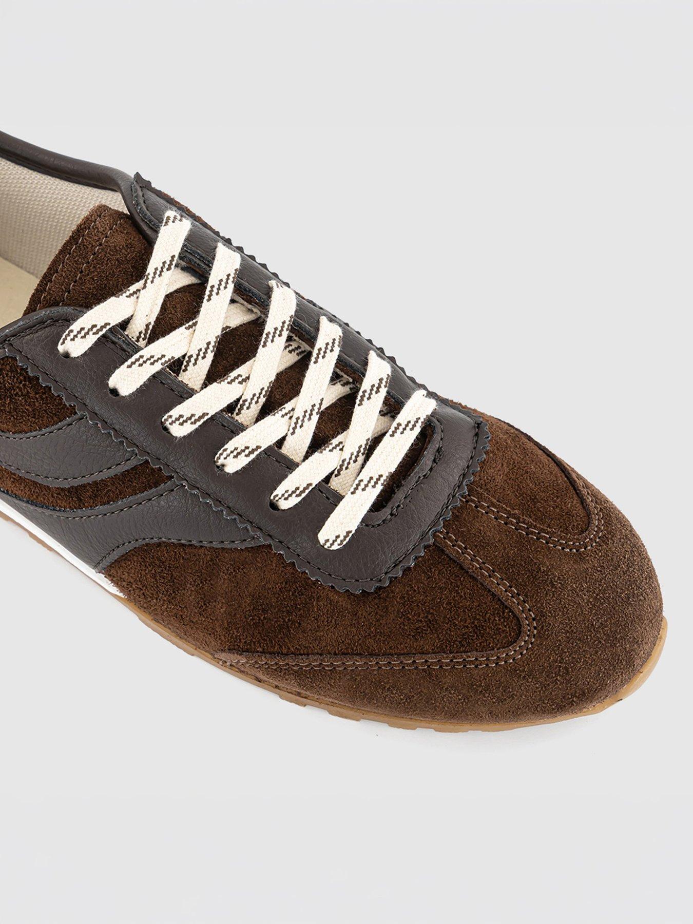 Image 3 of 4 of OFFICE Thunder Suede Slim Sole Runner - Brown Suede