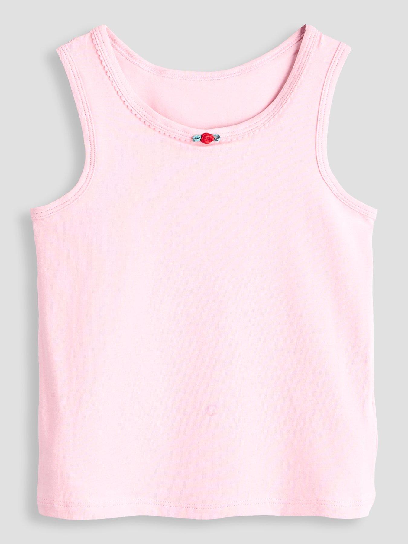 Image 3 of 5 of The Very Collection Girls' 3 Pack Rosetta Vest - Pink